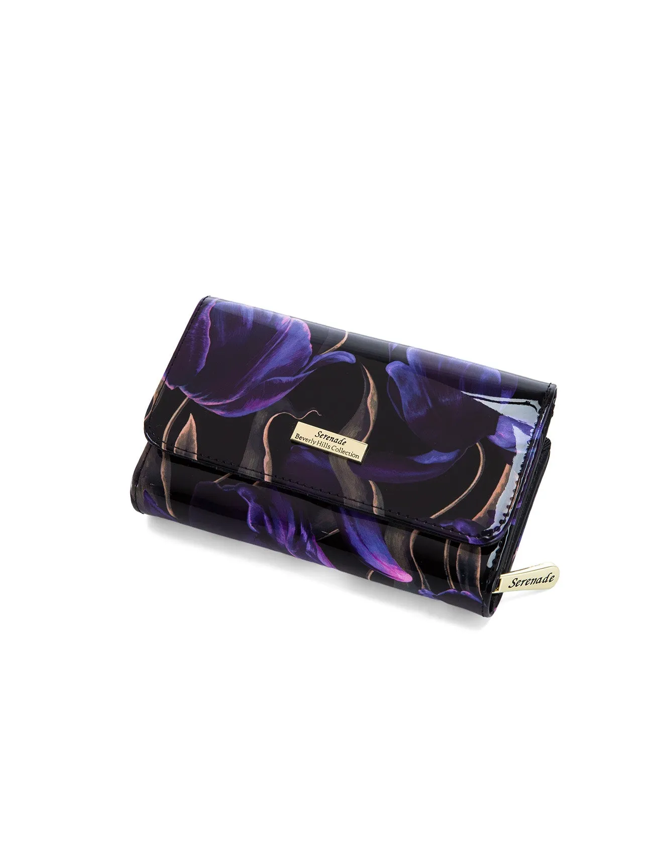 LISSE MEDIUM PATENT LEATHER WALLET WITH RFID-WSF3702- NEW IN