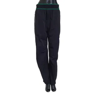 Logo Detailed Joggers Pants In Black Tech Nylon