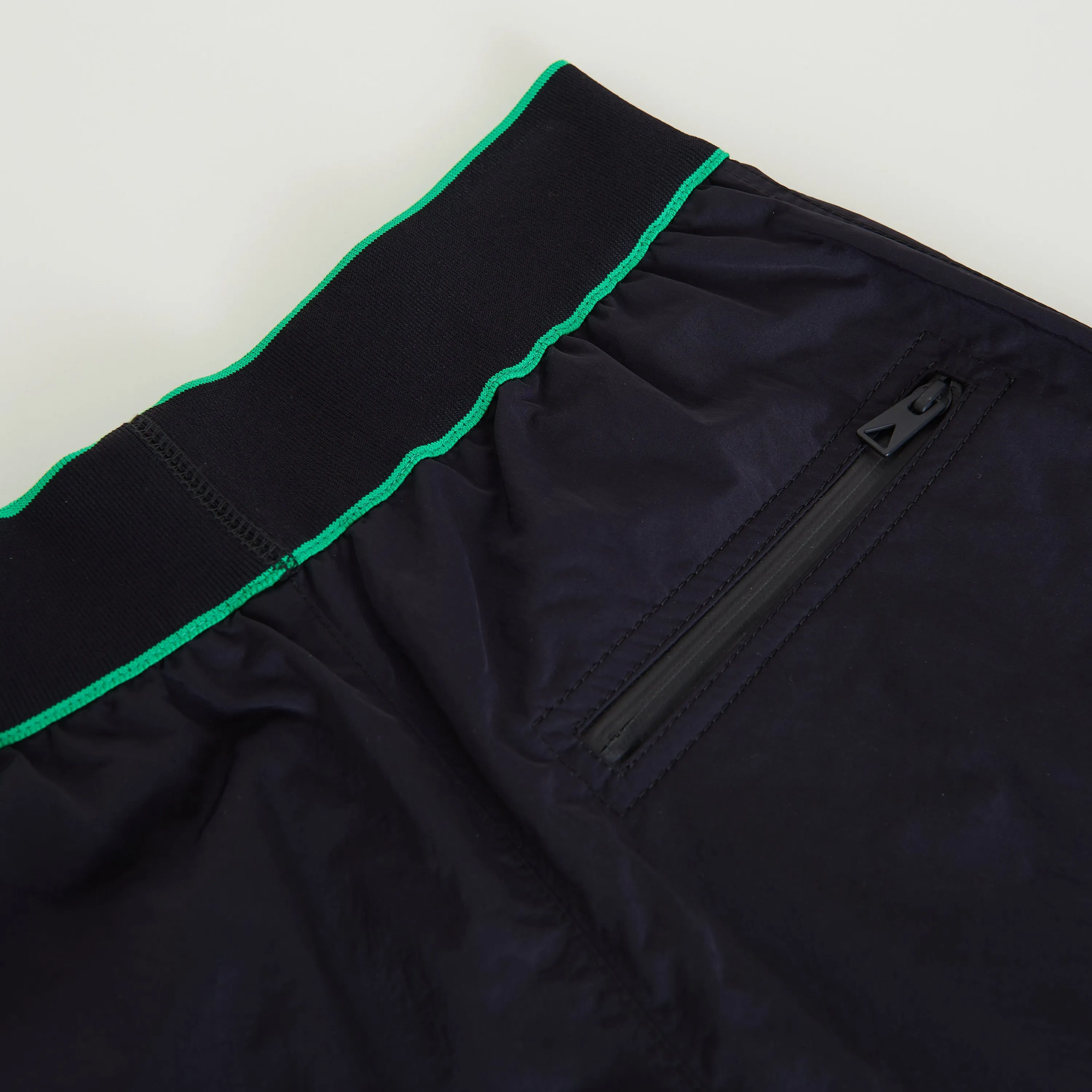 Logo Detailed Joggers Pants In Black Tech Nylon