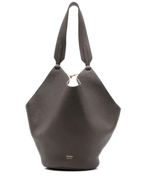 Lotus small leather tote