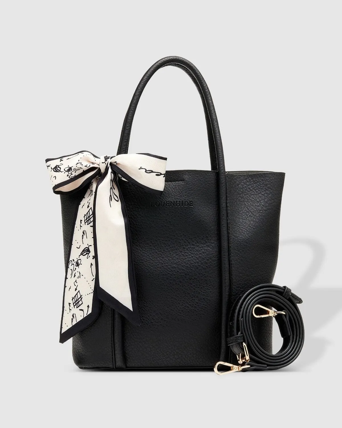 LOUENHIDE Baby Panama Mini Tote Bag - Black