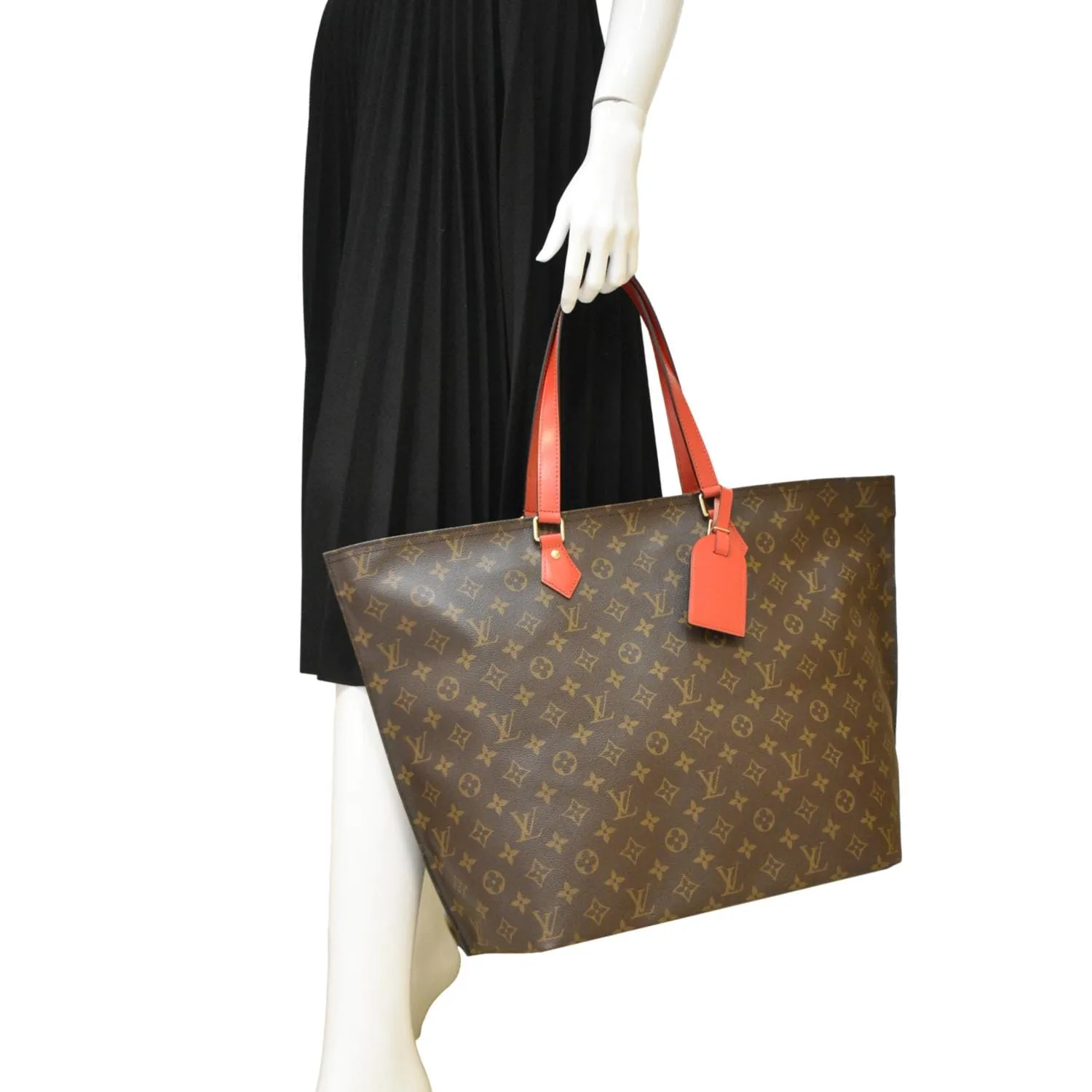 LOUIS VUITTON All-In MM Monogram Canvas Shoulder Bag Brown