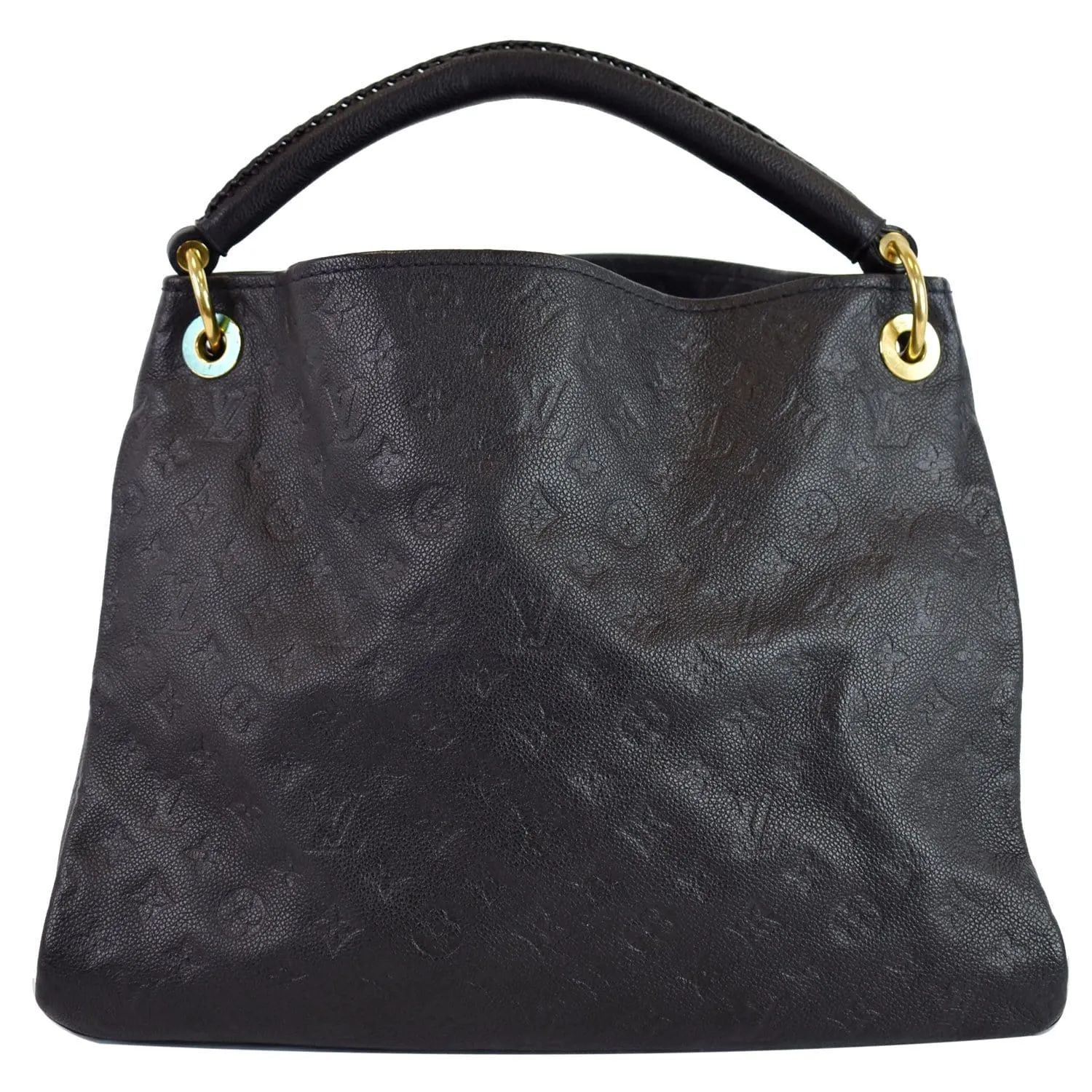 LOUIS VUITTON Artsy MM Empreinte Leather Shoulder Bag Navy