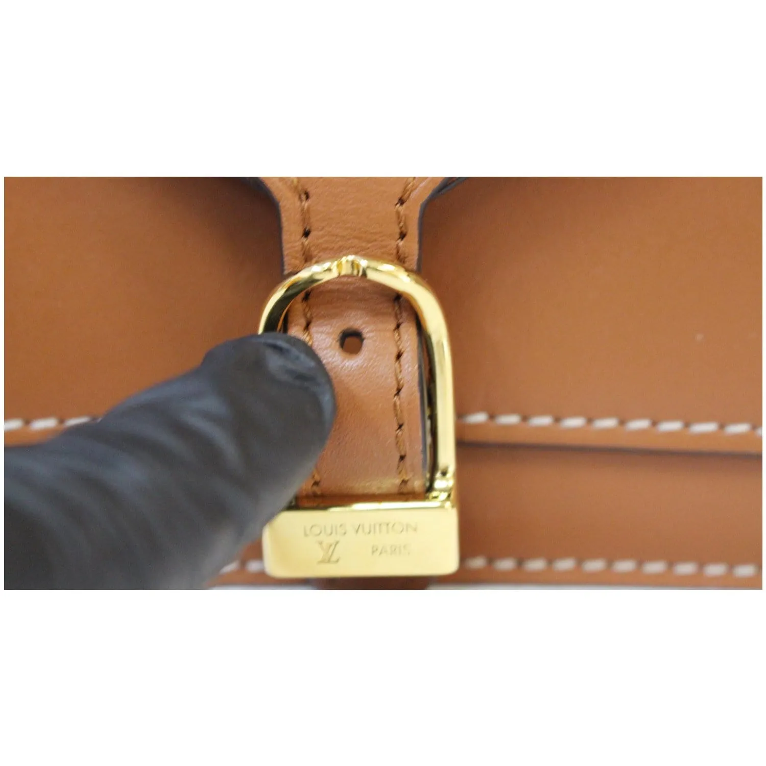 LOUIS VUITTON Biface Calfskin Monogram Canvas Shoulder Bag Brown