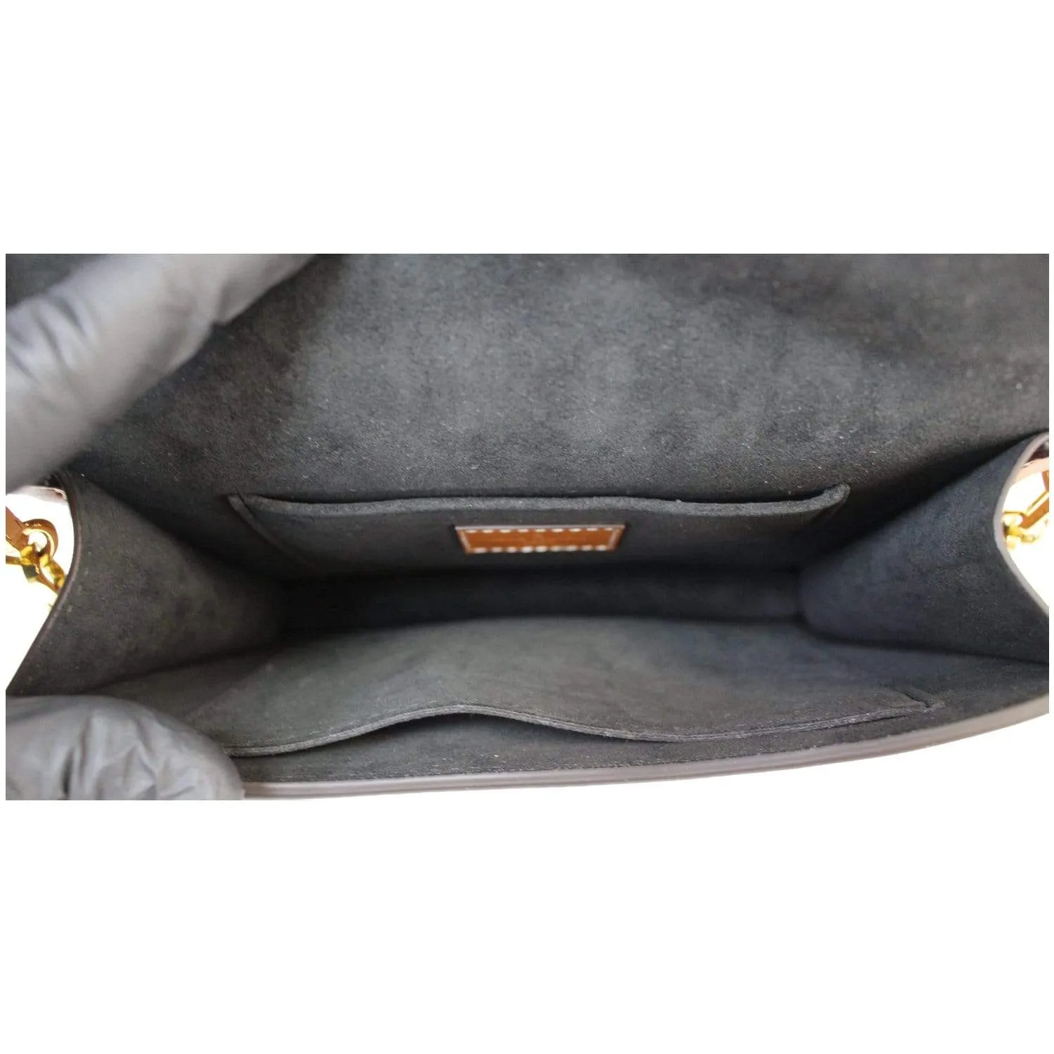 LOUIS VUITTON Biface Calfskin Monogram Canvas Shoulder Bag Brown