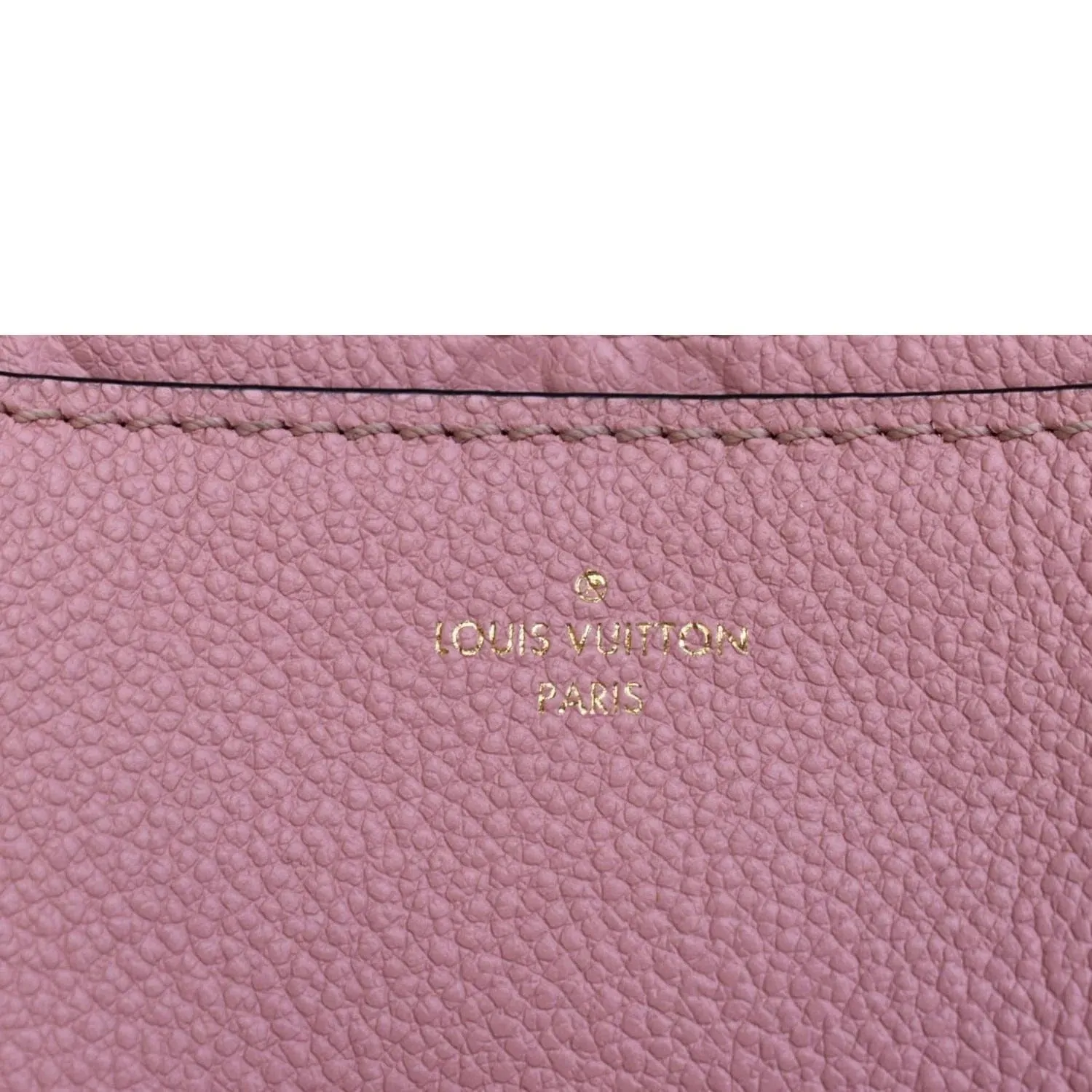 LOUIS VUITTON Blanche BB Empreinte Leather Shoulder Bag Rose Poudre