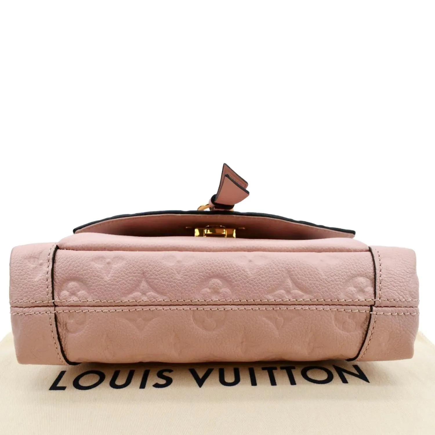 LOUIS VUITTON Blanche BB Empreinte Leather Shoulder Bag Rose Poudre