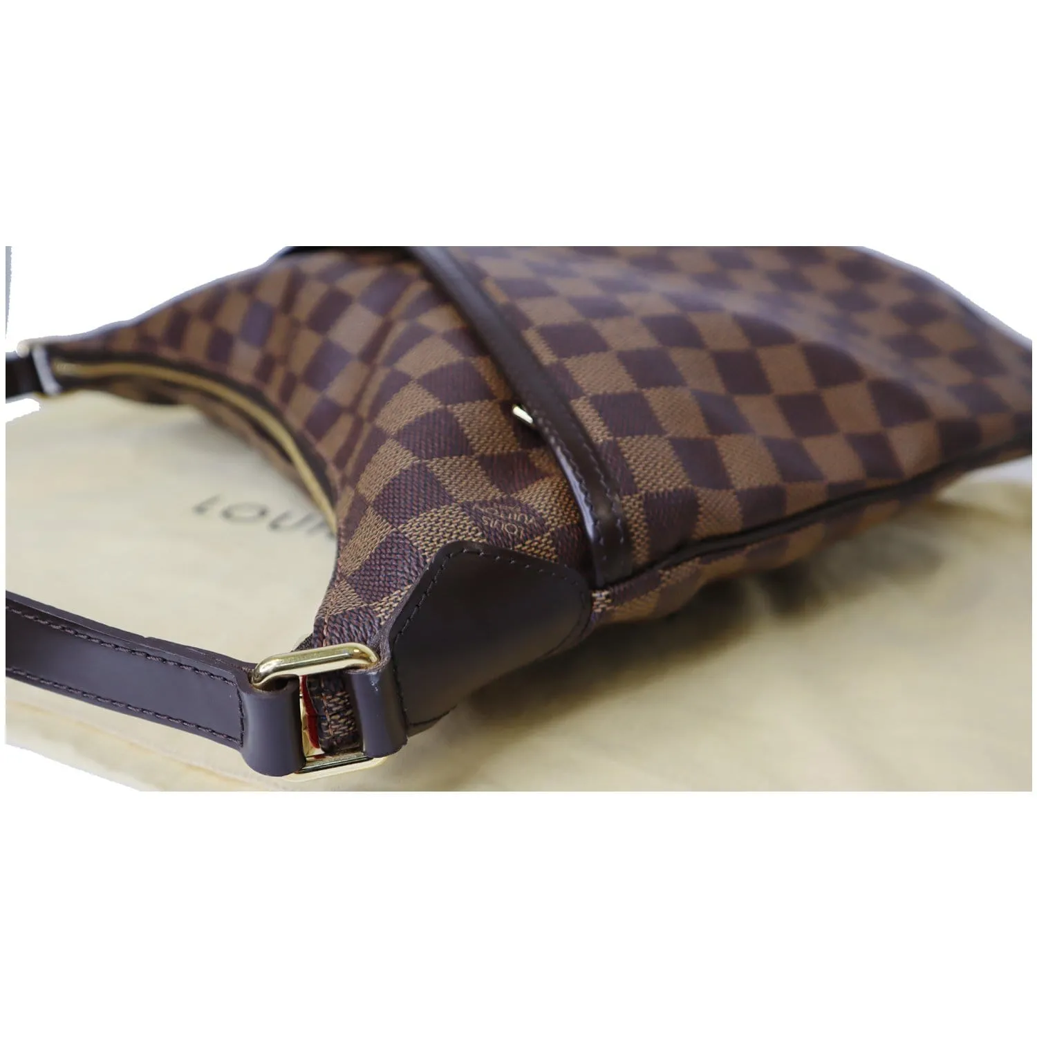 LOUIS VUITTON Bloomsbury GM Damier Ebene Shoulder Crossbody Bag Brown