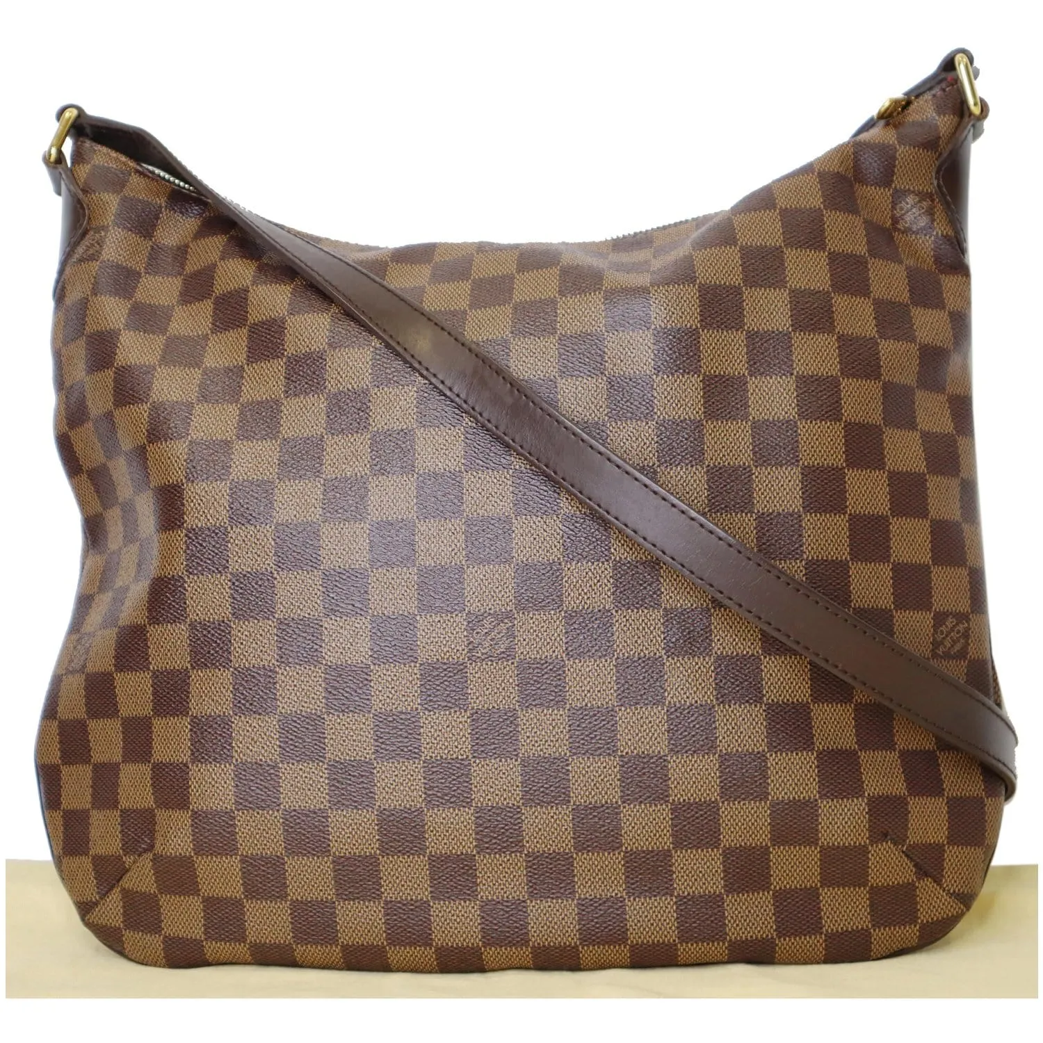 LOUIS VUITTON Bloomsbury GM Damier Ebene Shoulder Crossbody Bag Brown