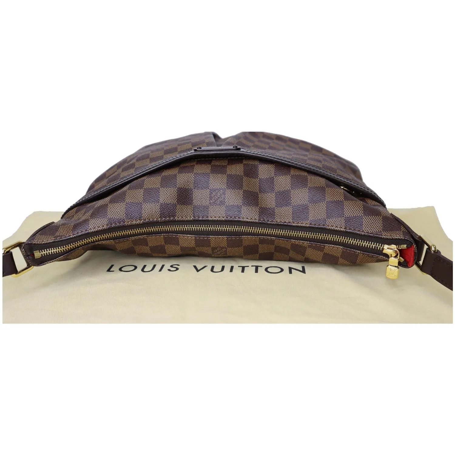 LOUIS VUITTON Bloomsbury GM Damier Ebene Shoulder Crossbody Bag Brown