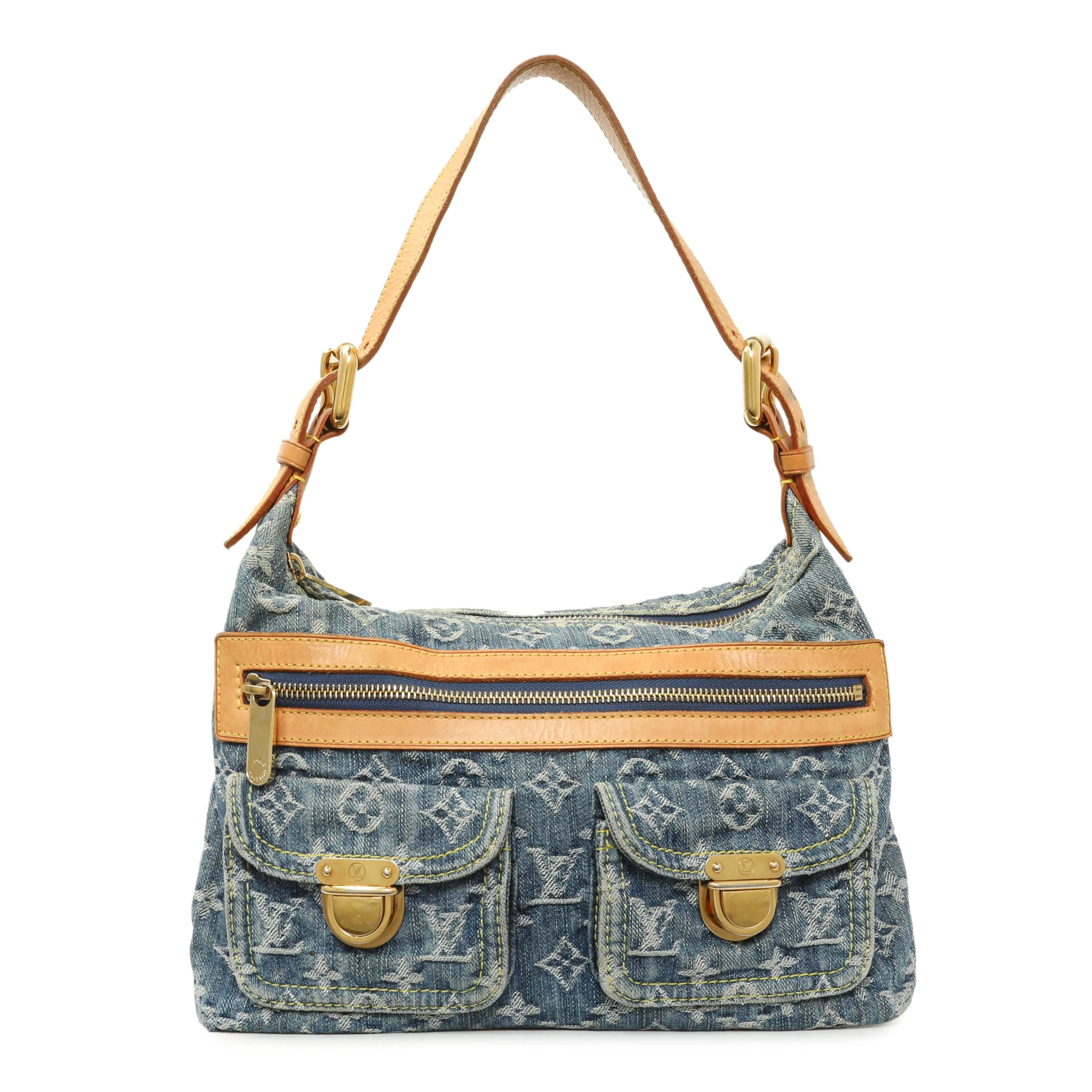 Louis Vuitton Blue Monogram Denim Baggy PM