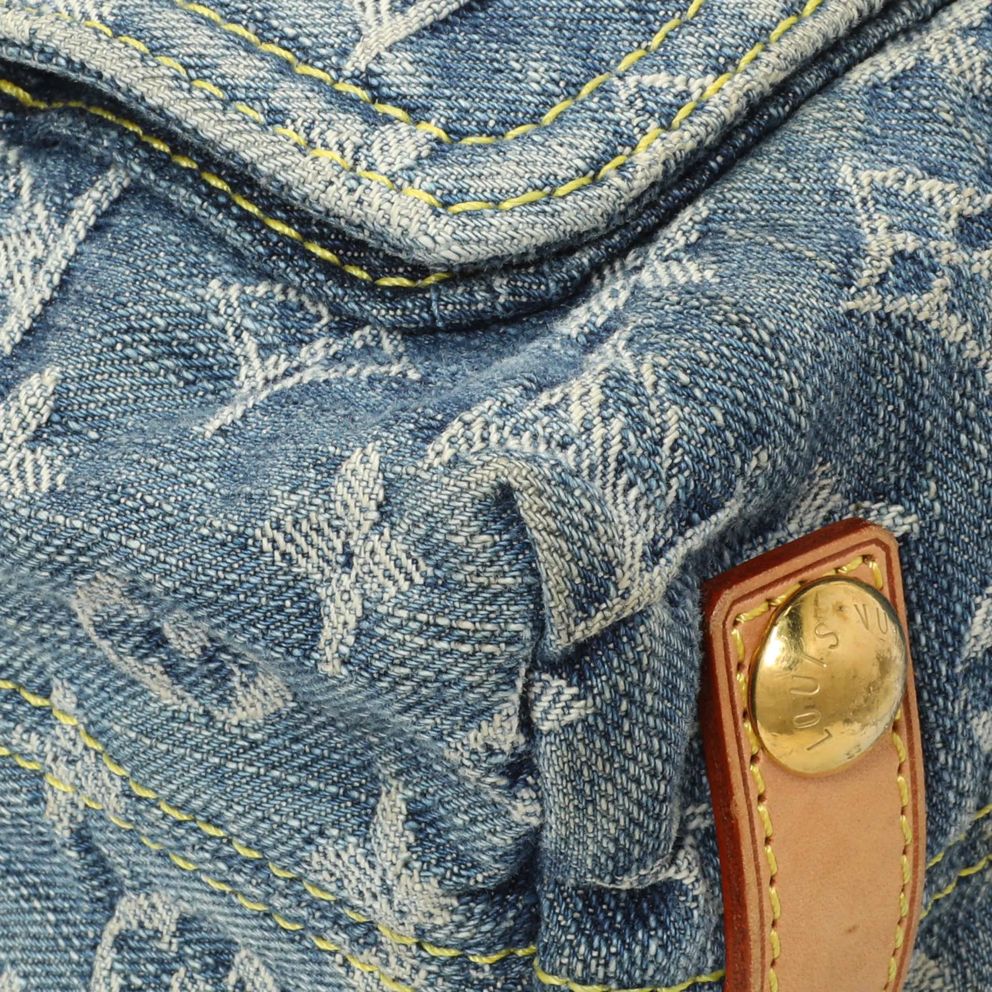 Louis Vuitton Blue Monogram Denim Baggy PM