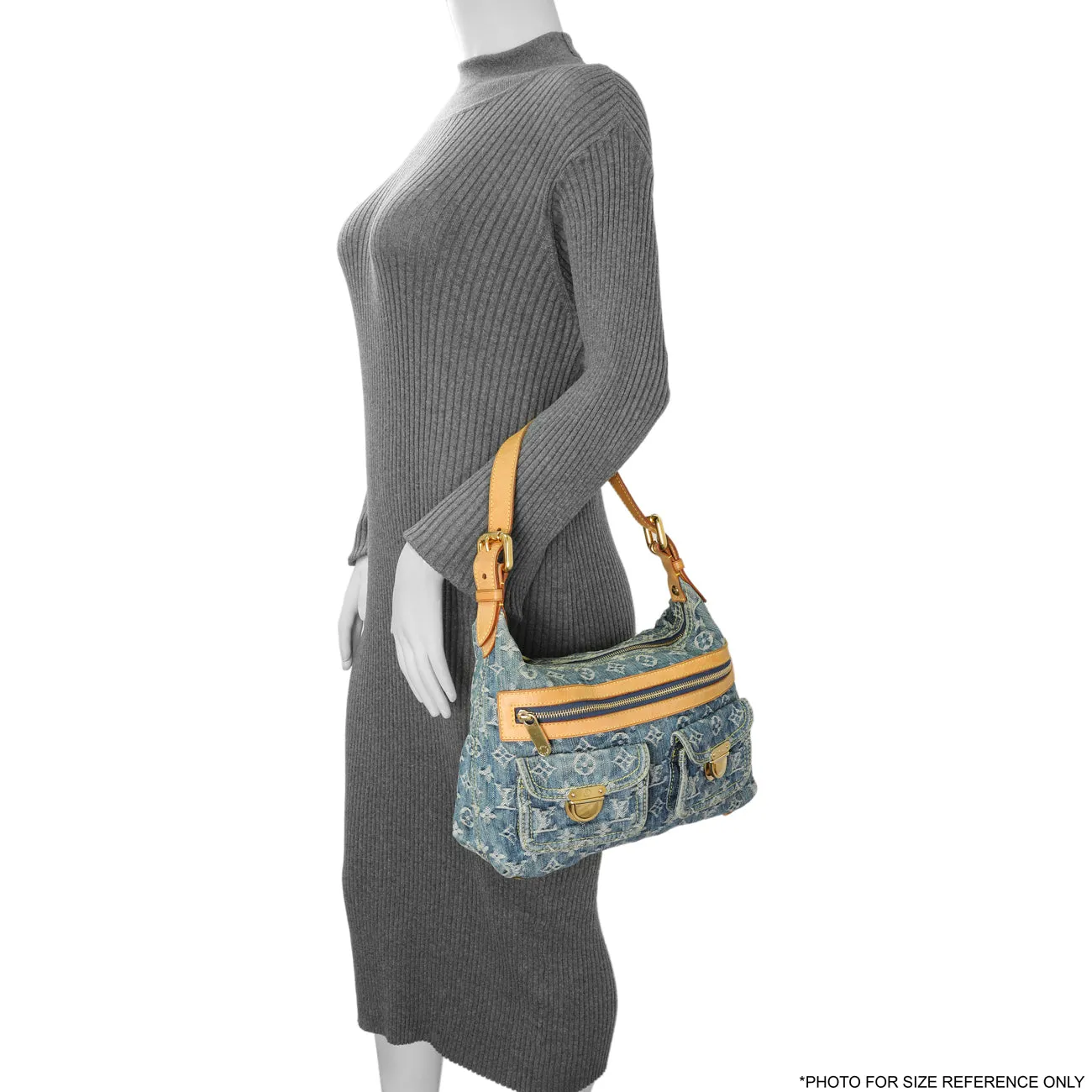 Louis Vuitton Blue Monogram Denim Baggy PM