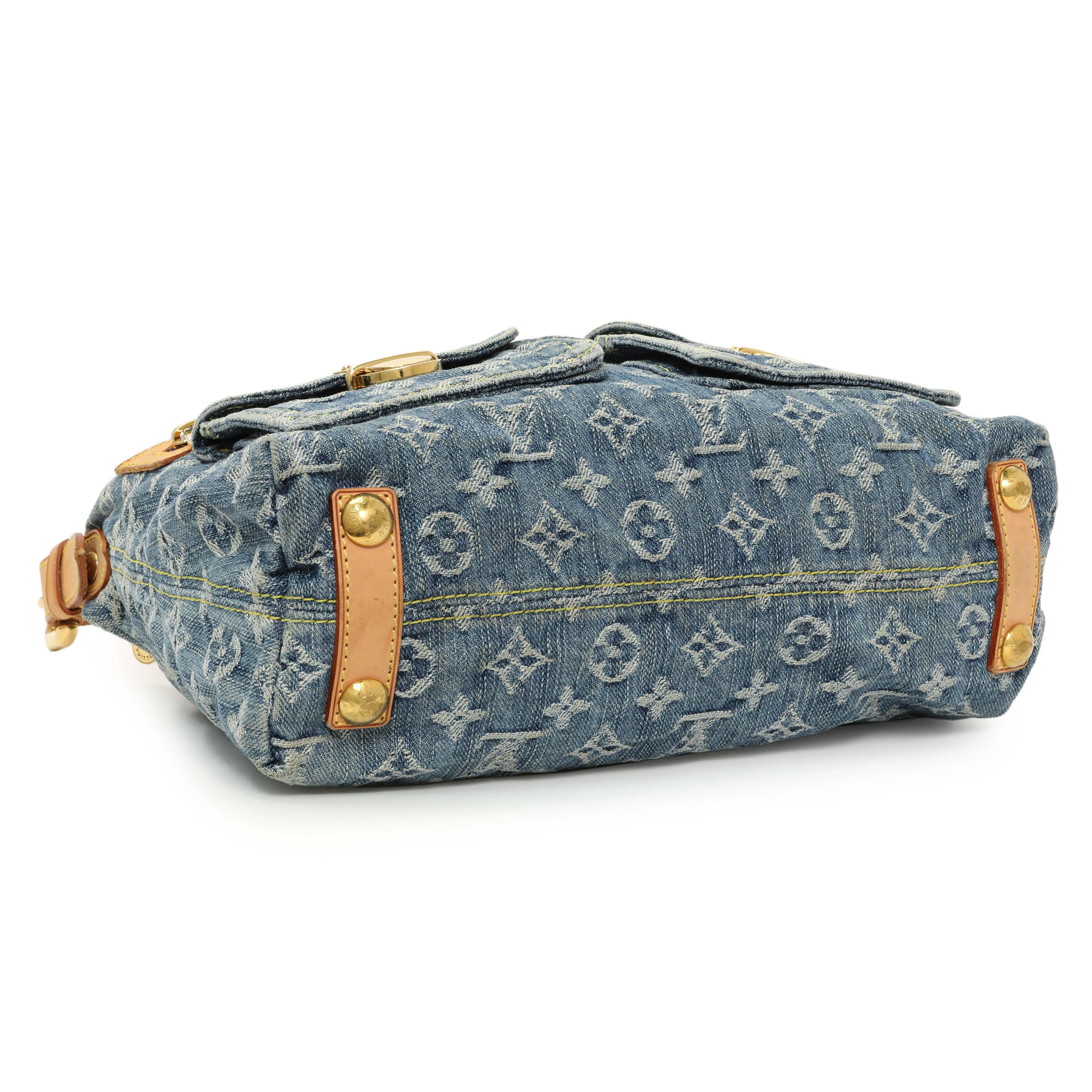 Louis Vuitton Blue Monogram Denim Baggy PM