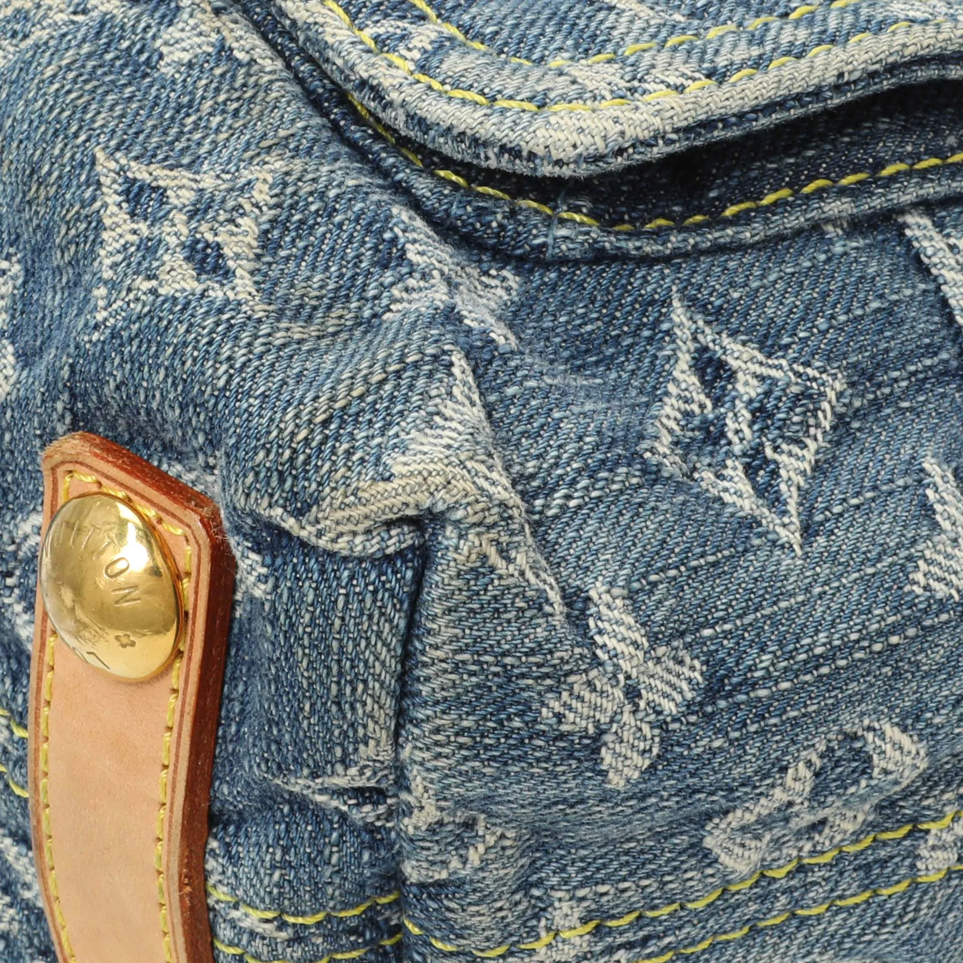Louis Vuitton Blue Monogram Denim Baggy PM