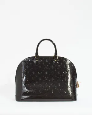 Louis Vuitton Brown Monogram Vernis Alma GM Bag