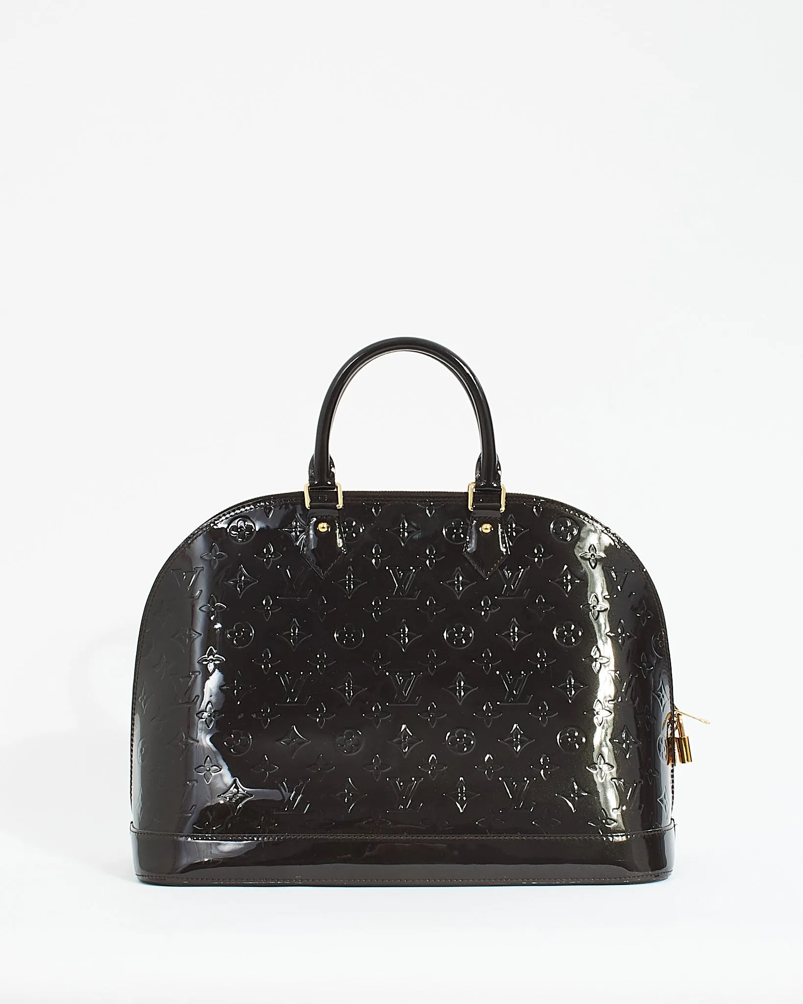 Louis Vuitton Brown Monogram Vernis Alma GM Bag