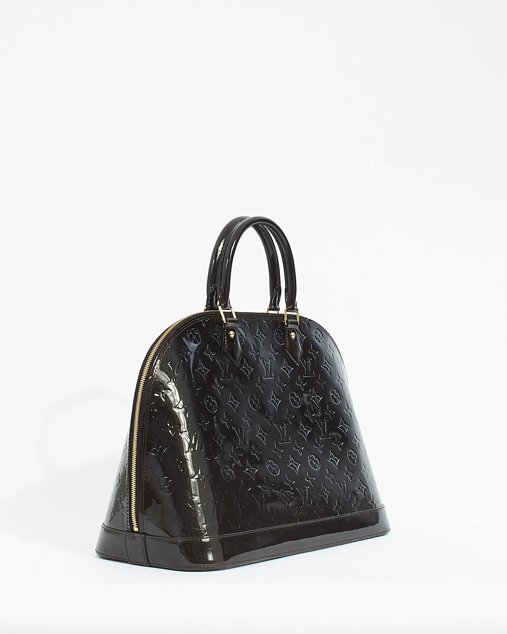 Louis Vuitton Brown Monogram Vernis Alma GM Bag