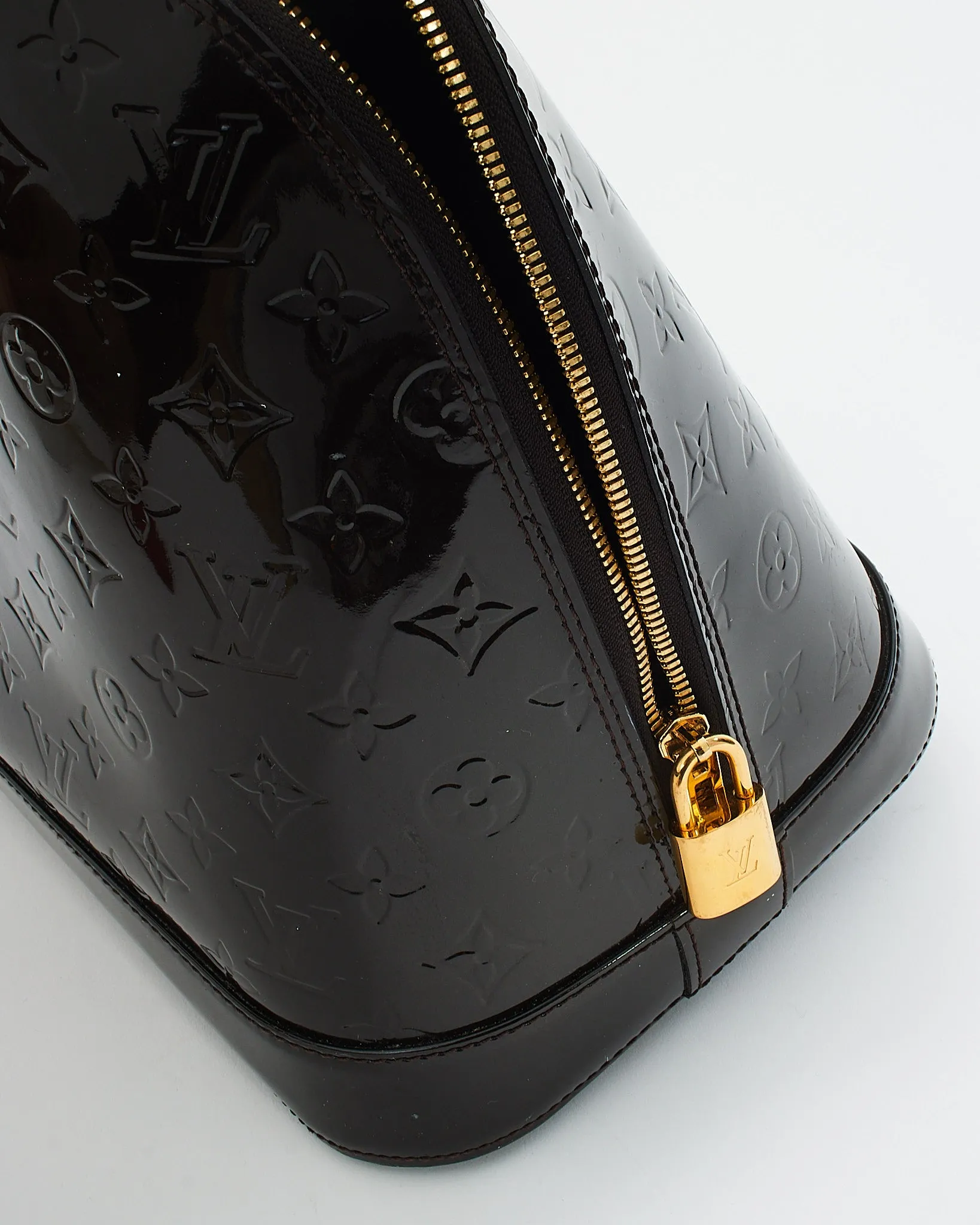 Louis Vuitton Brown Monogram Vernis Alma GM Bag