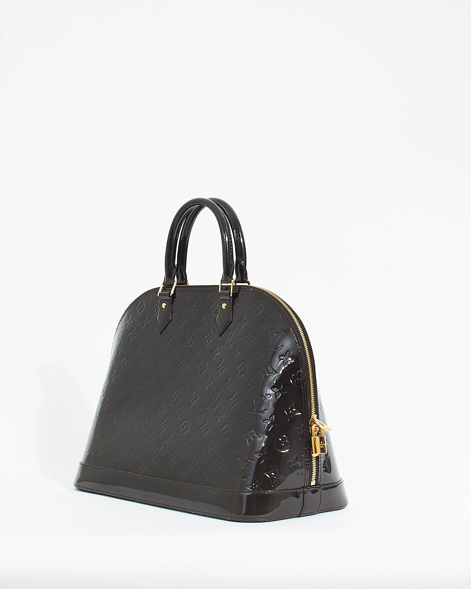 Louis Vuitton Brown Monogram Vernis Alma GM Bag
