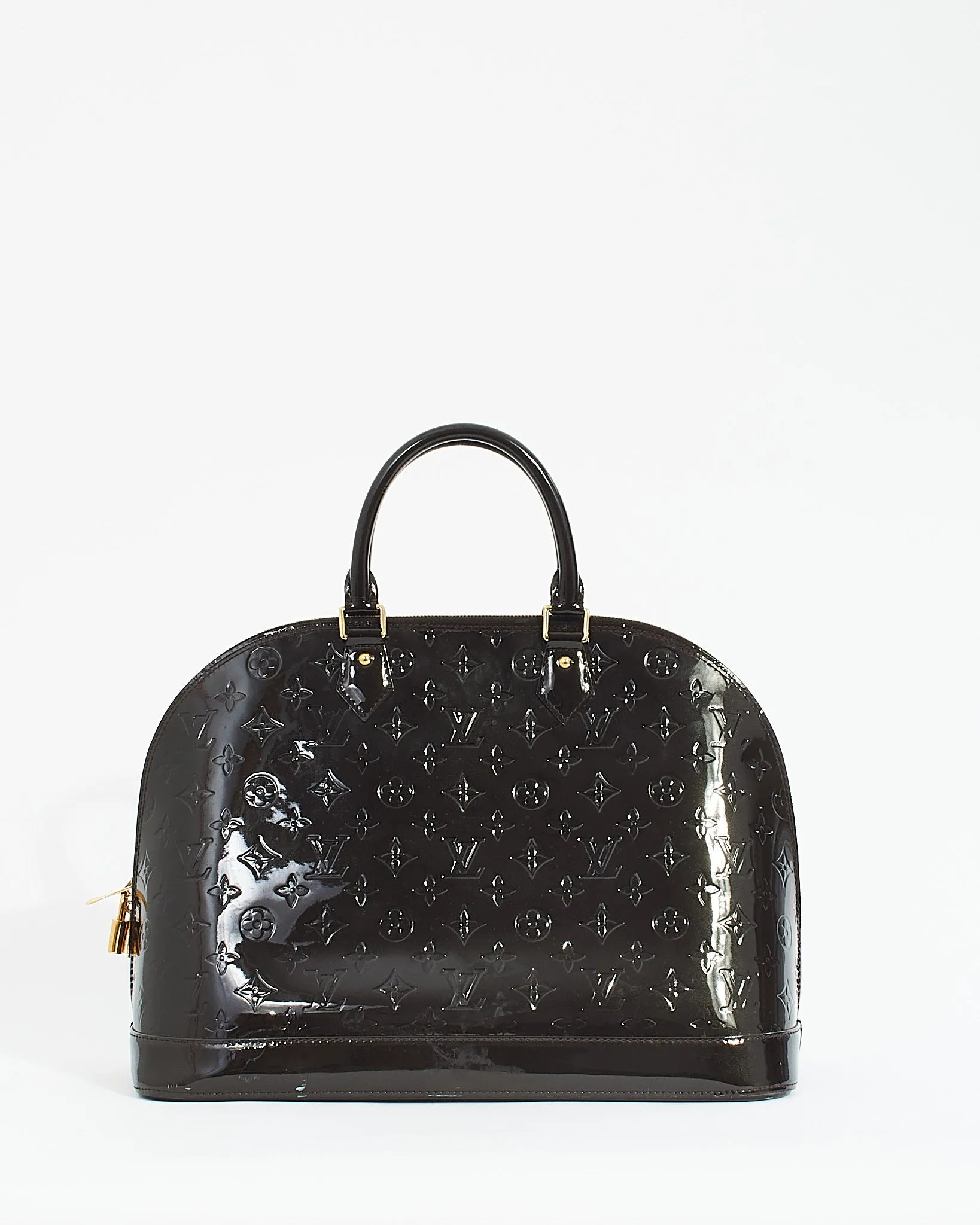 Louis Vuitton Brown Monogram Vernis Alma GM Bag