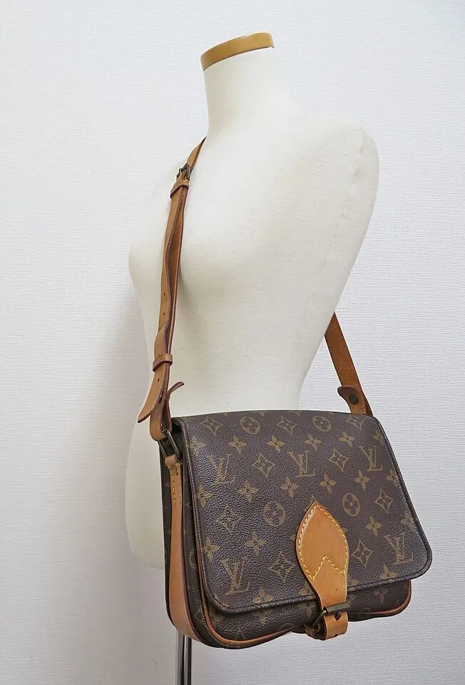 LOUIS VUITTON Cartouchiere MM Monogram Crossbody Bag