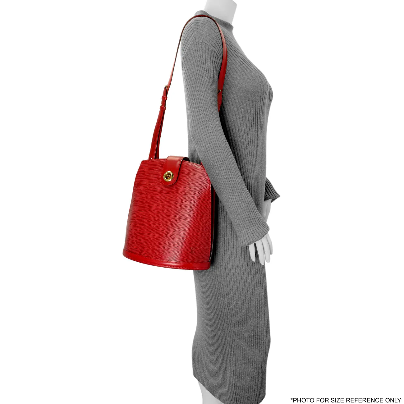 Louis Vuitton Castillan Red Epi Cluny