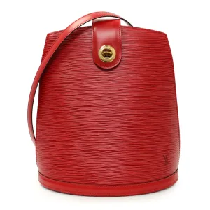 Louis Vuitton Castillan Red Epi Cluny
