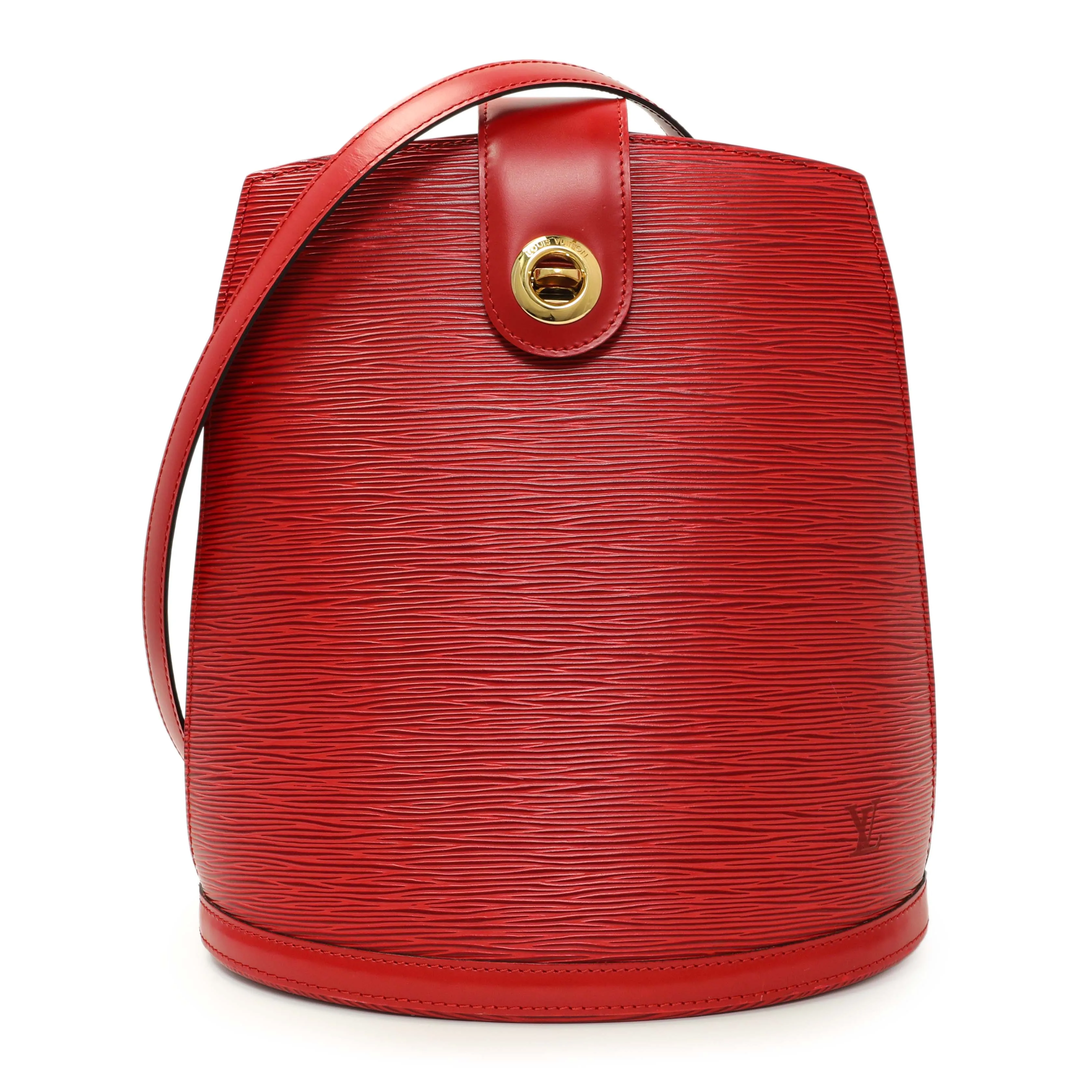 Louis Vuitton Castillan Red Epi Cluny