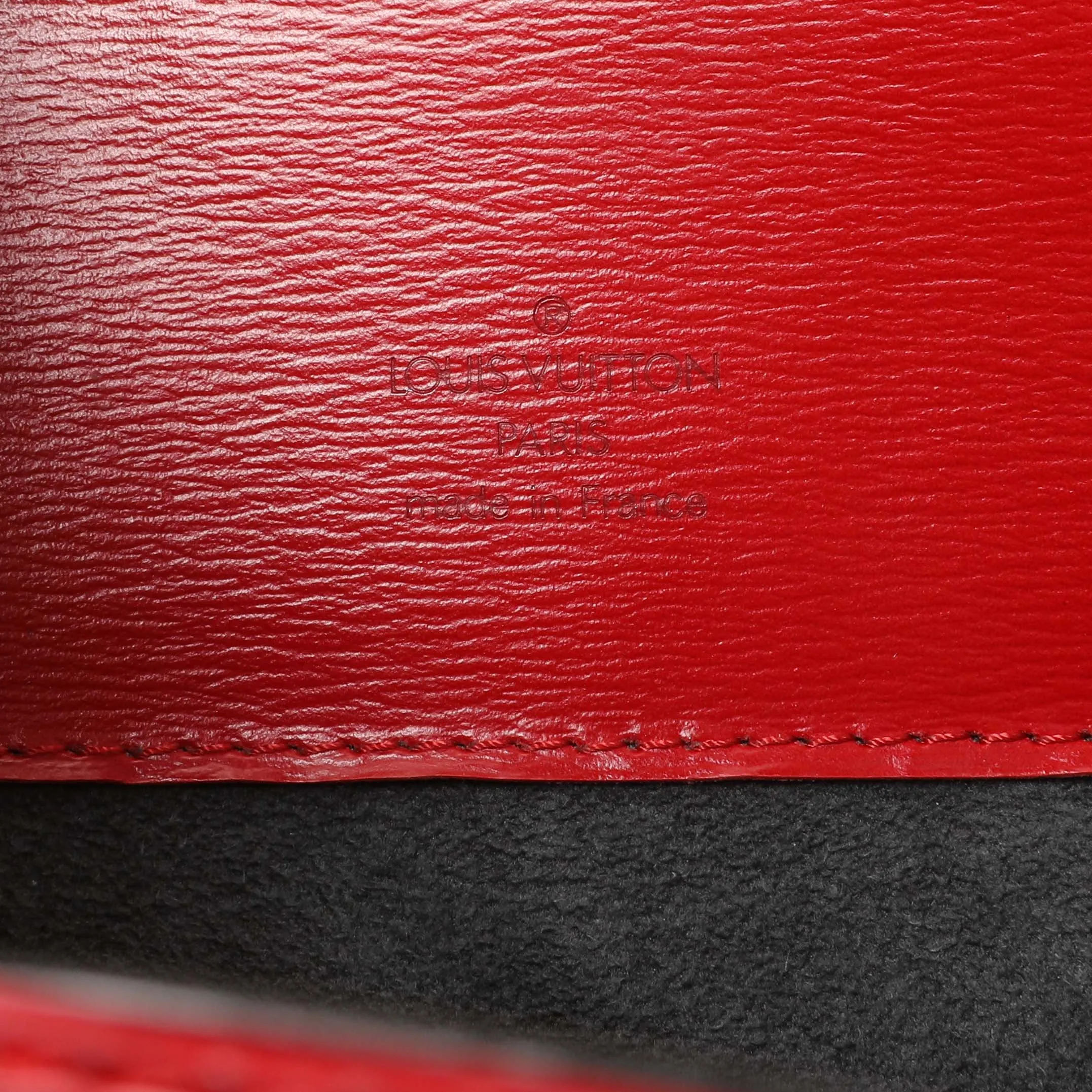 Louis Vuitton Castillan Red Epi Cluny