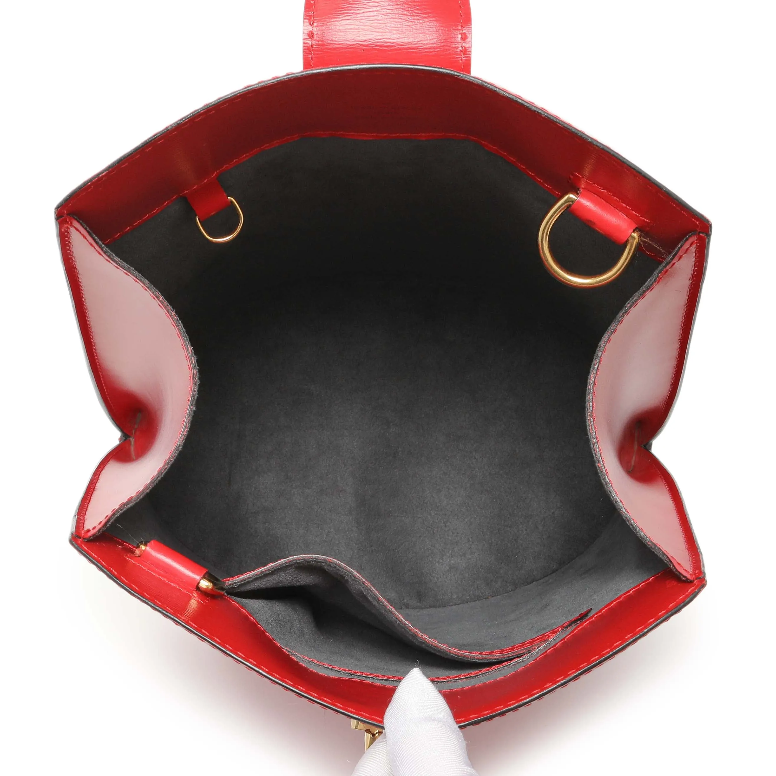Louis Vuitton Castillan Red Epi Cluny