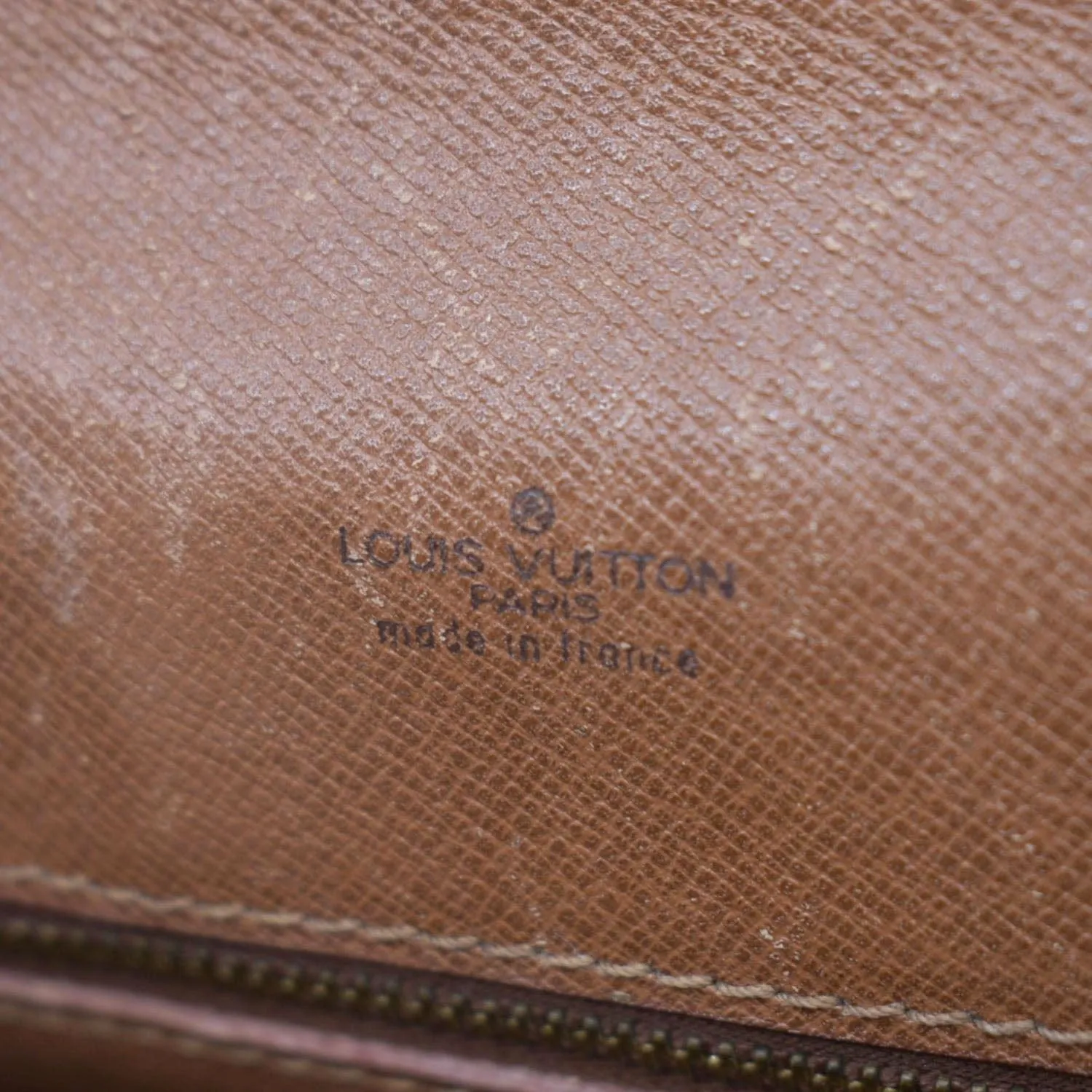 LOUIS VUITTON Chantilly Monogram Canvas Crossbody Bag Brown