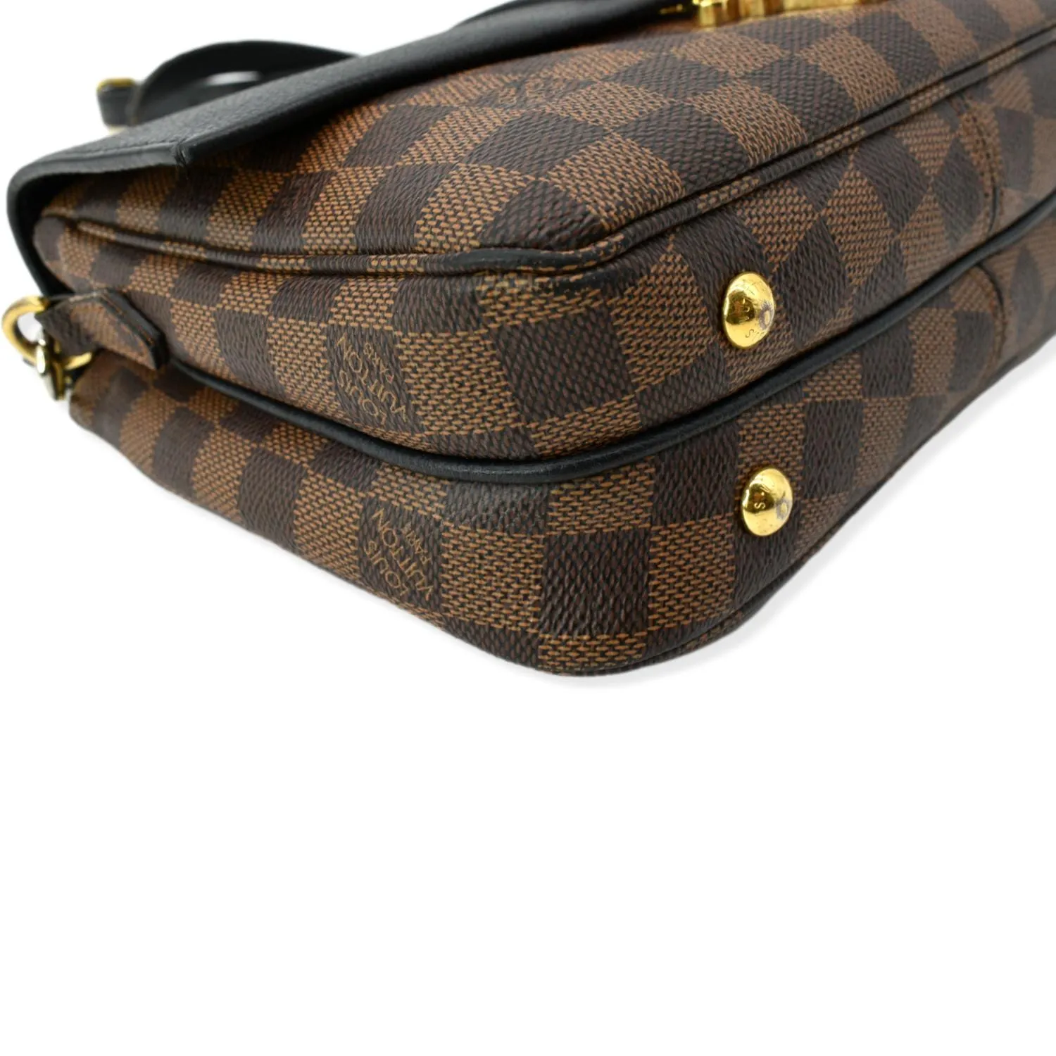 LOUIS VUITTON Clapton  Damier Ebene Crossbody Bag Black