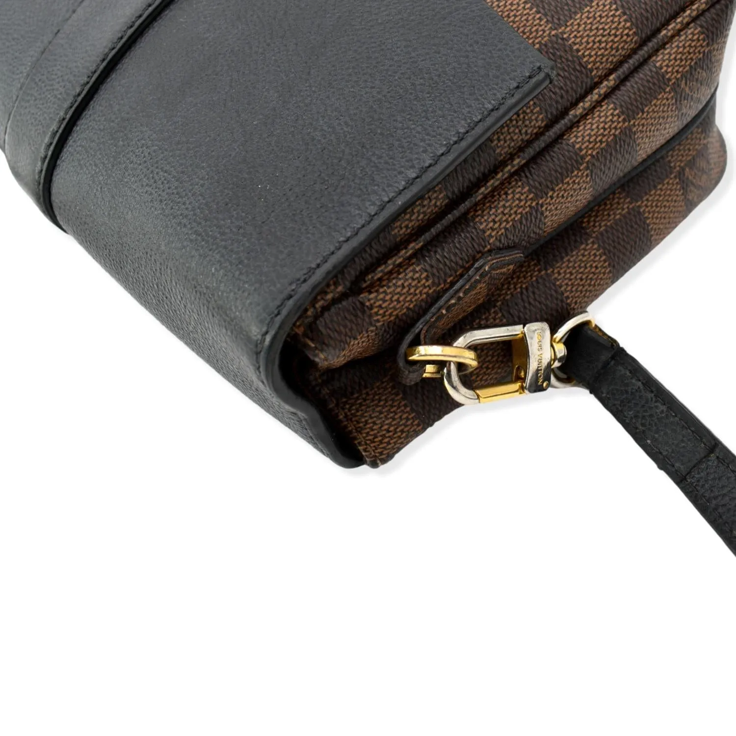 LOUIS VUITTON Clapton  Damier Ebene Crossbody Bag Black