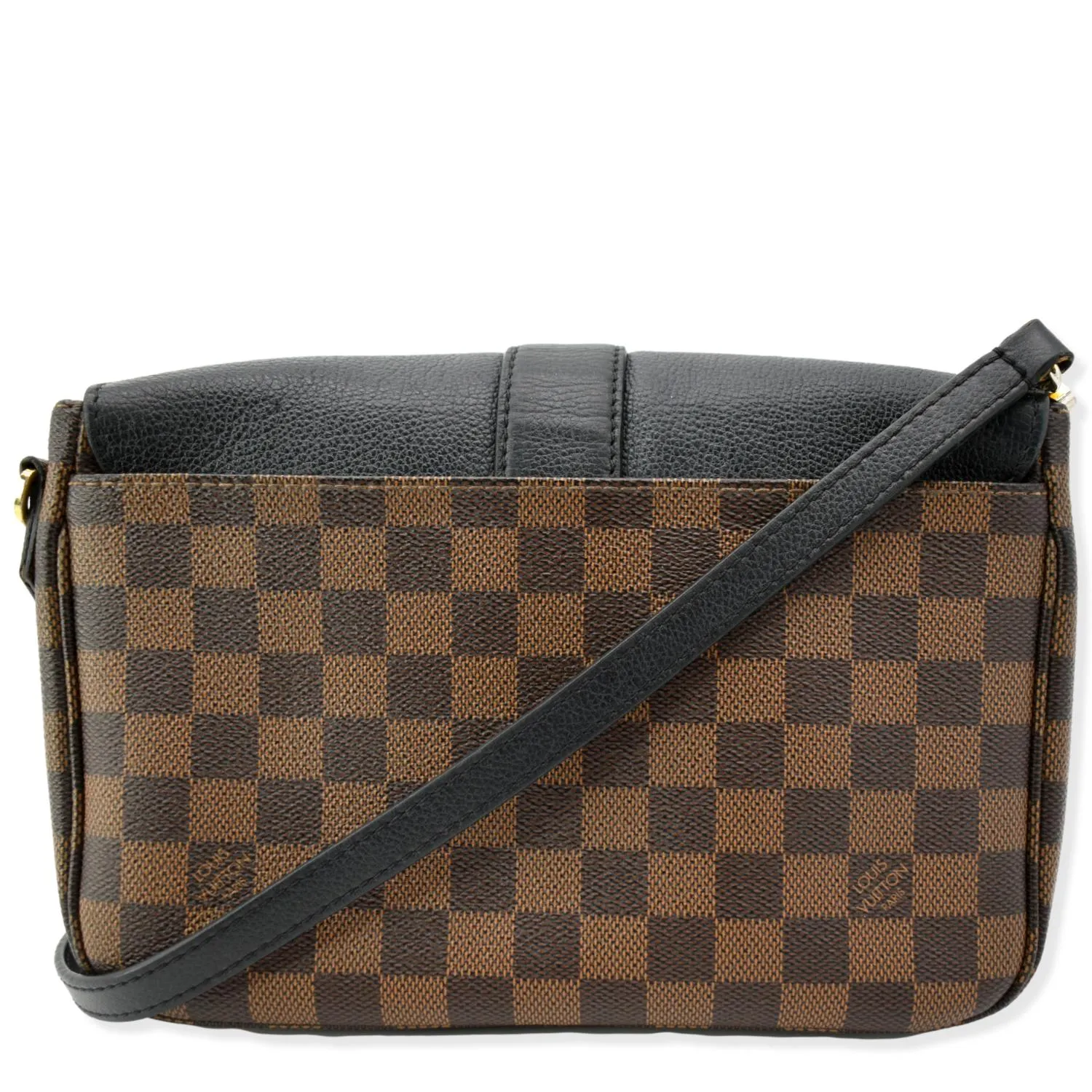 LOUIS VUITTON Clapton  Damier Ebene Crossbody Bag Black