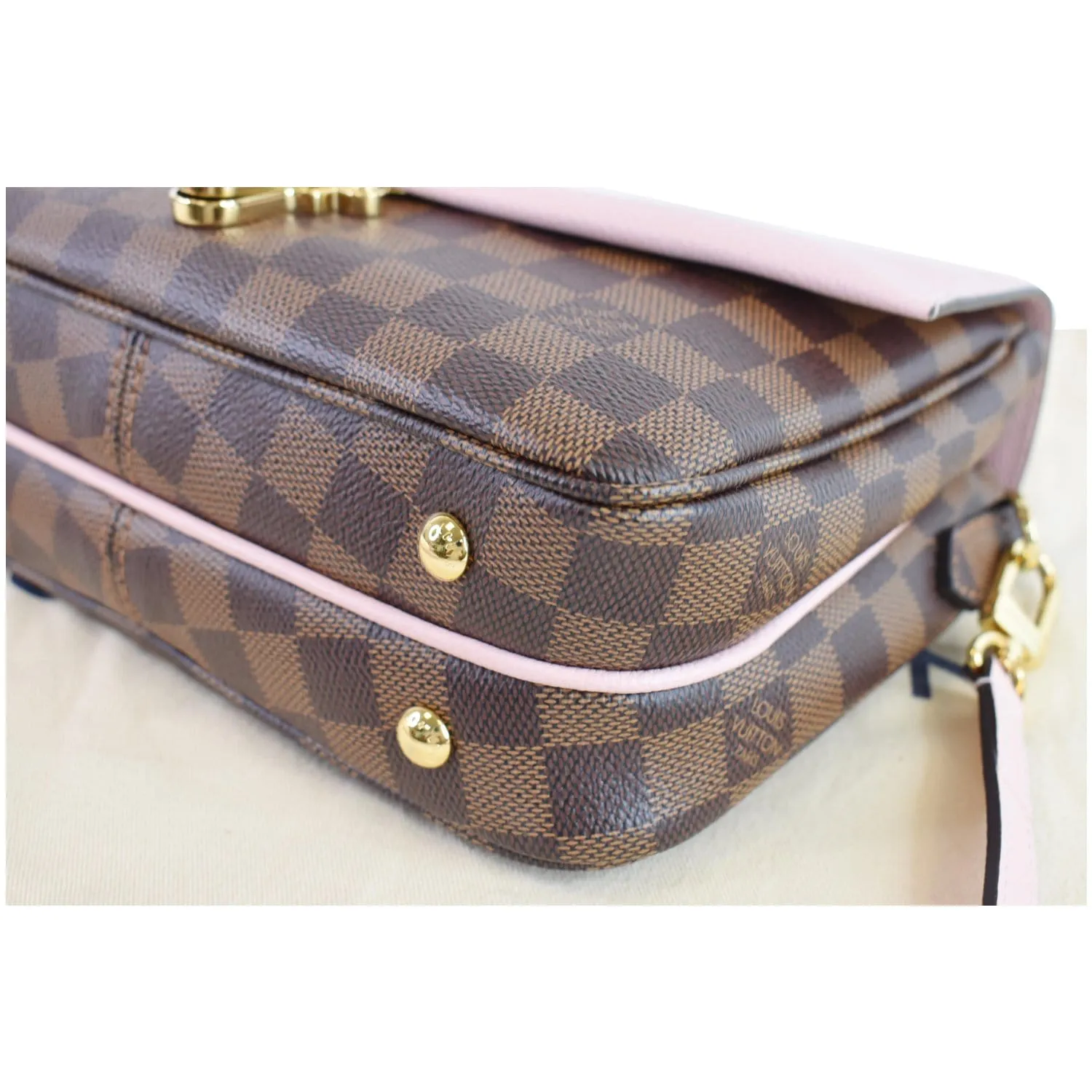 LOUIS VUITTON Clapton Damier Ebene Crossbody Bag Magnolia