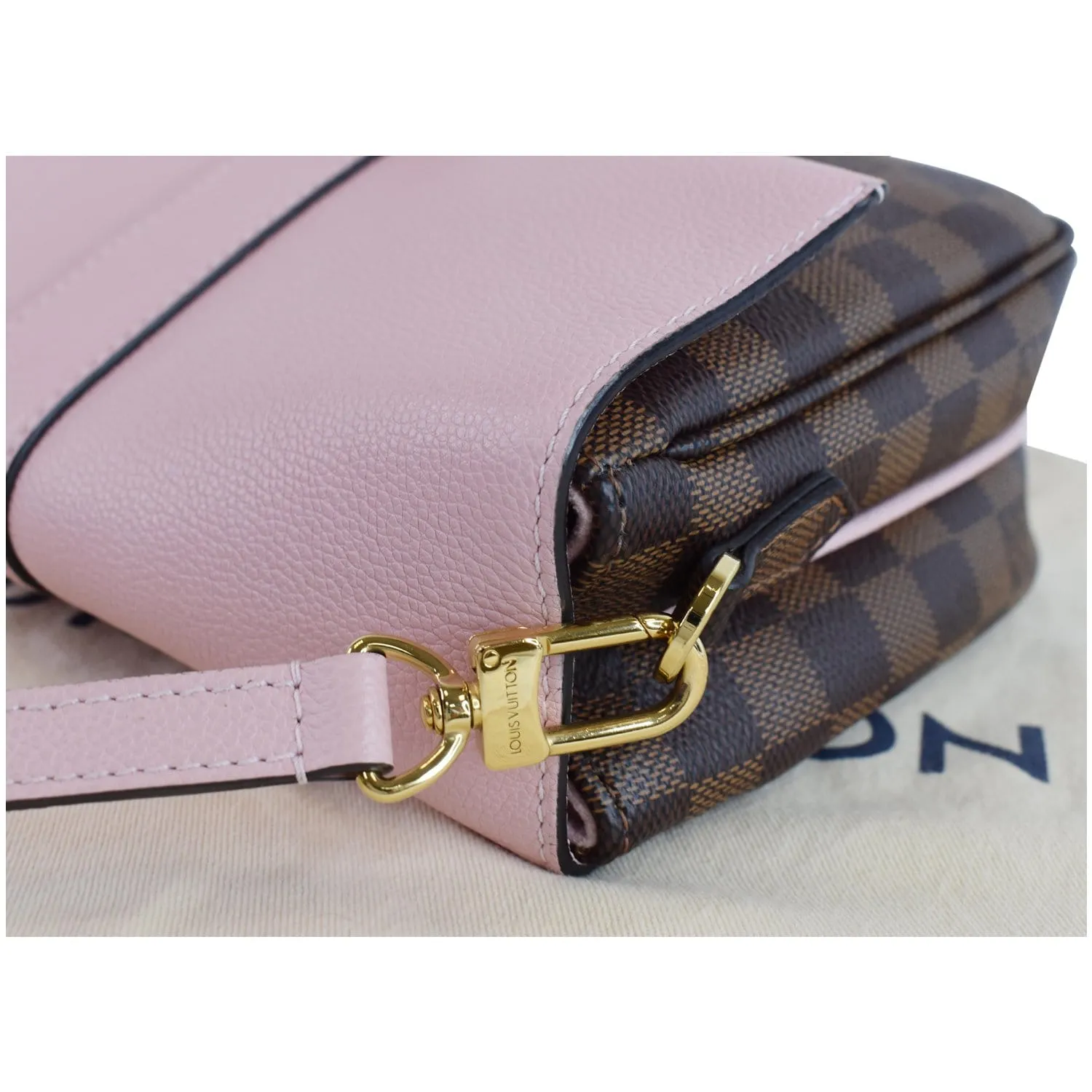 LOUIS VUITTON Clapton Damier Ebene Crossbody Bag Magnolia