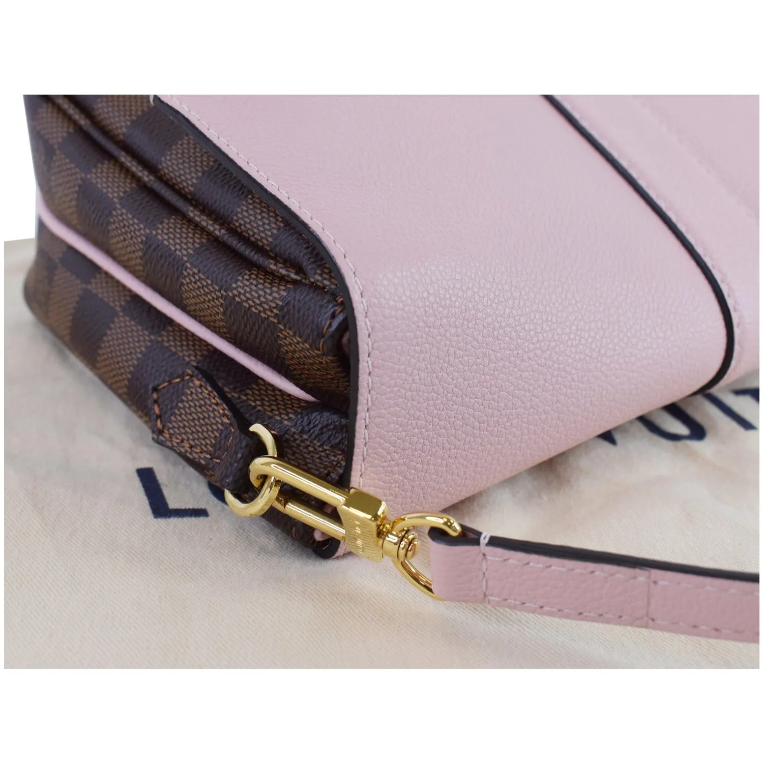 LOUIS VUITTON Clapton Damier Ebene Crossbody Bag Magnolia