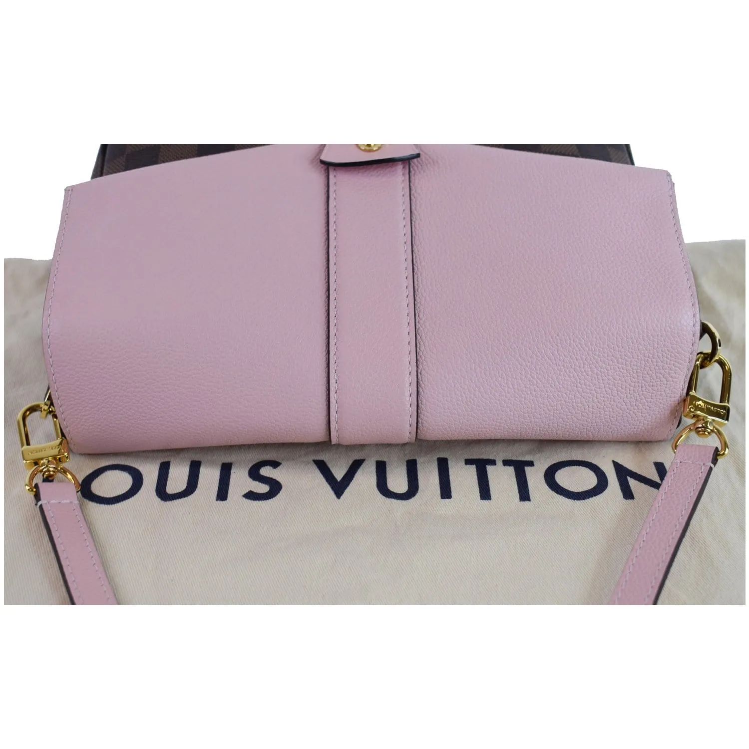 LOUIS VUITTON Clapton Damier Ebene Crossbody Bag Magnolia