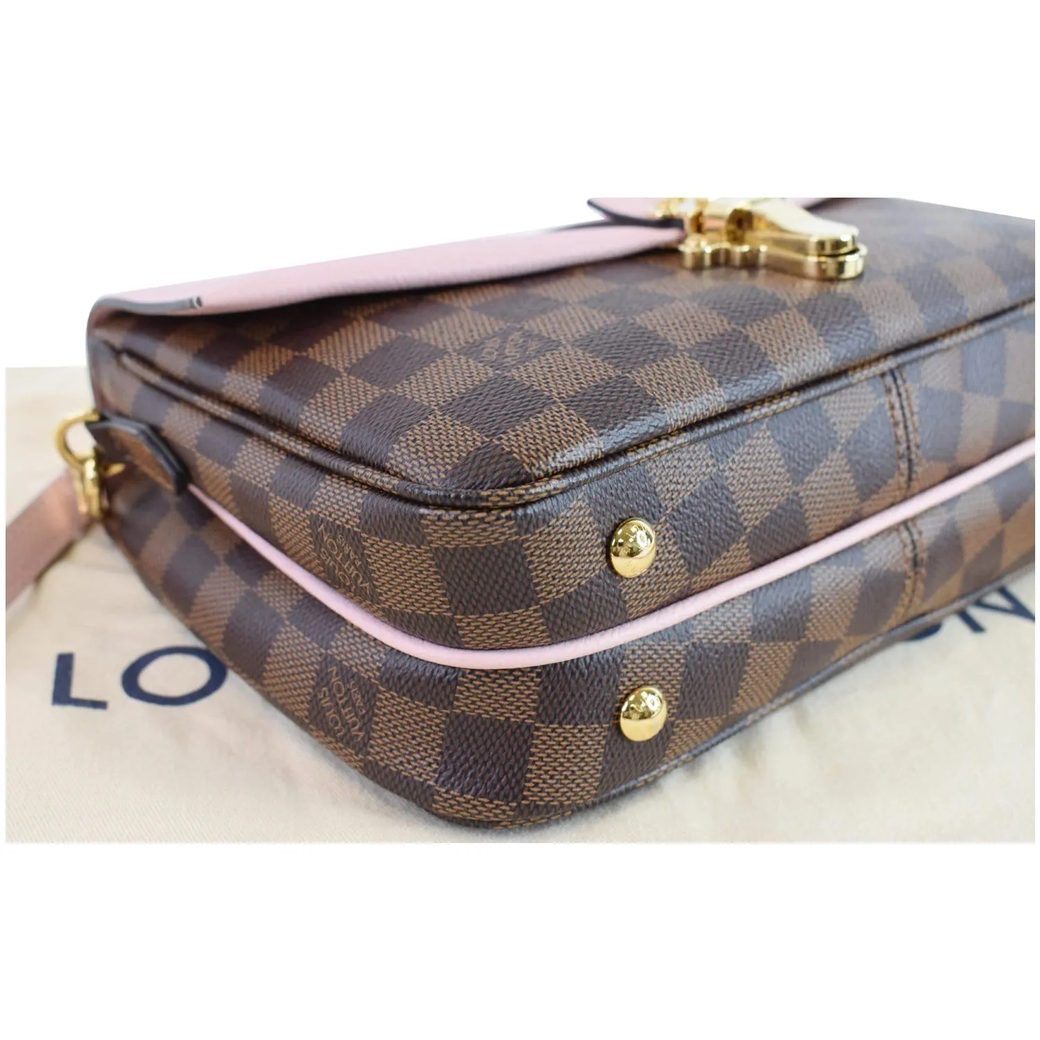 LOUIS VUITTON Clapton Damier Ebene Crossbody Bag Magnolia