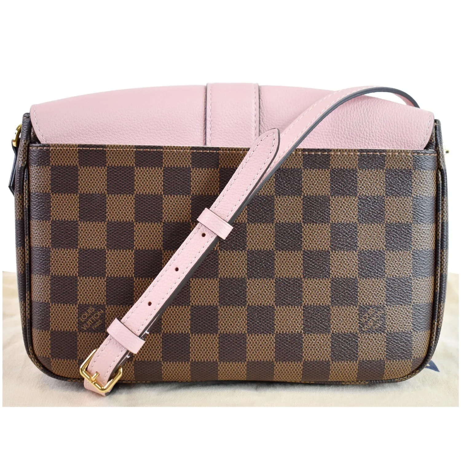 LOUIS VUITTON Clapton Damier Ebene Crossbody Bag Magnolia