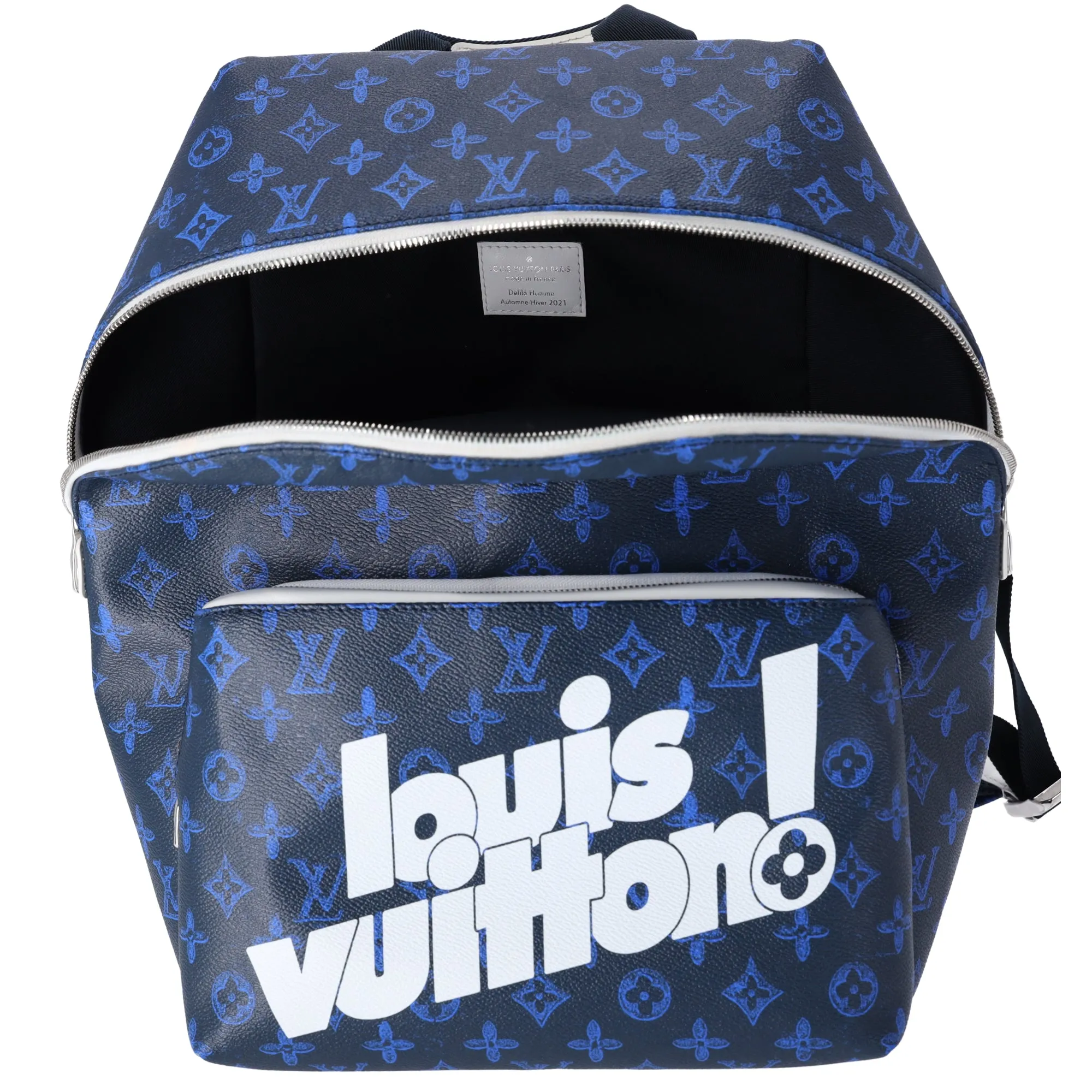 Louis Vuitton Discovery Backpack PM Everyday LV M45879 Dark Navy Blue White