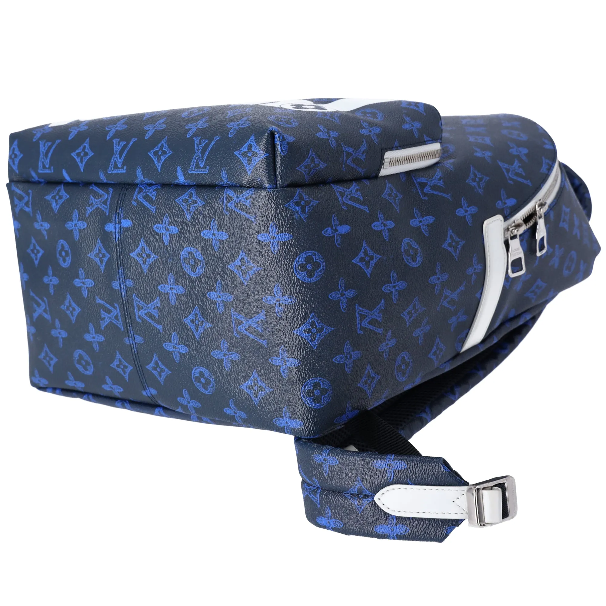 Louis Vuitton Discovery Backpack PM Everyday LV M45879 Dark Navy Blue White