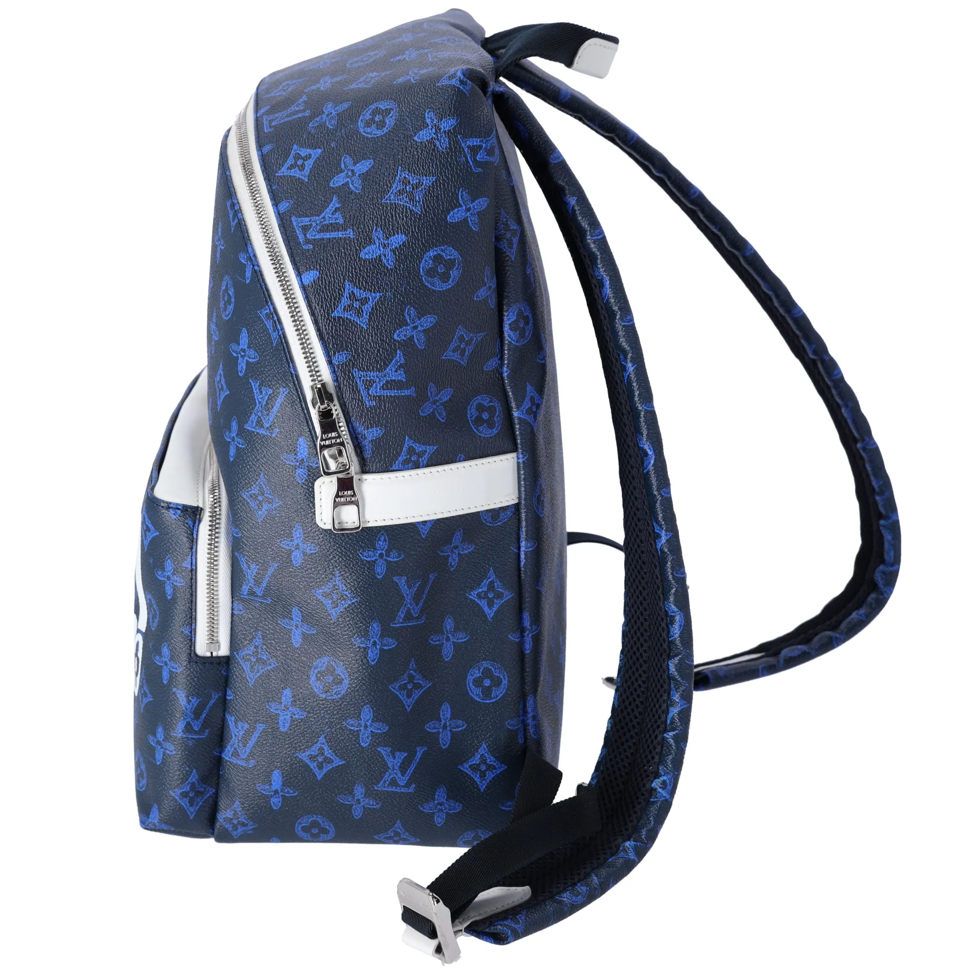 Louis Vuitton Discovery Backpack PM Everyday LV M45879 Dark Navy Blue White