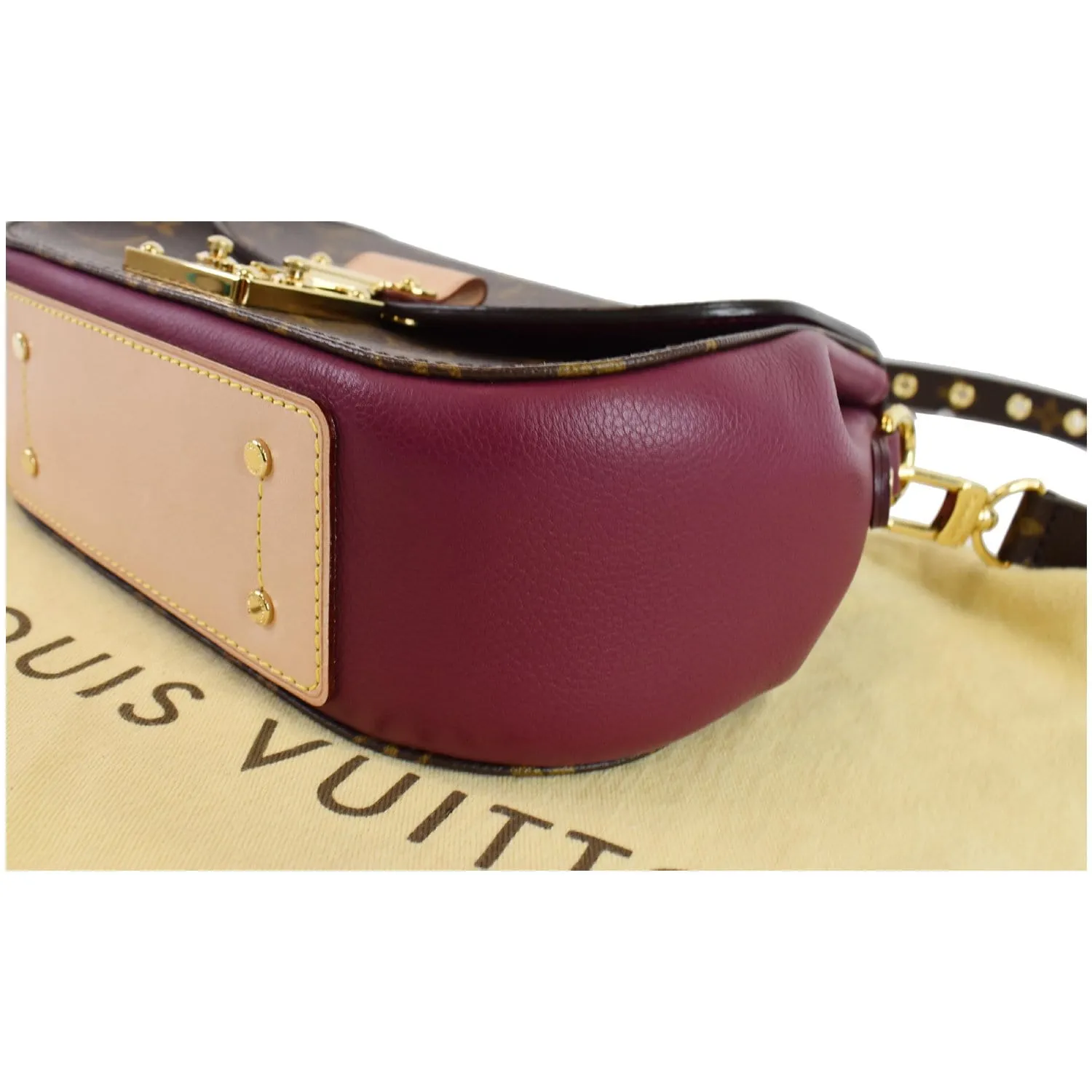 LOUIS VUITTON Eden PM Monogram Canvas Shoulder Bag Brown