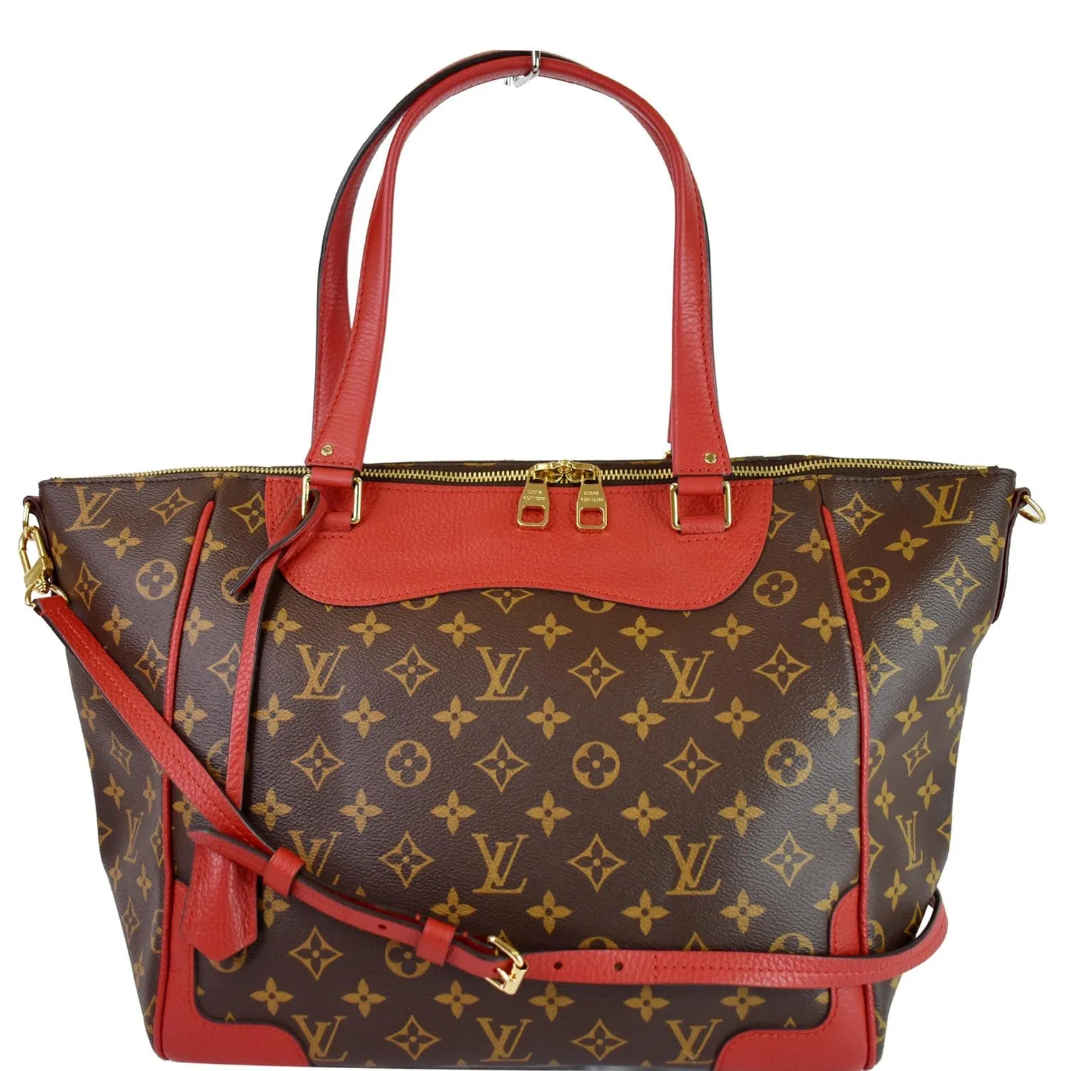 LOUIS VUITTON Estrela NM Monogram Canvas Shoulder Bag Cherry