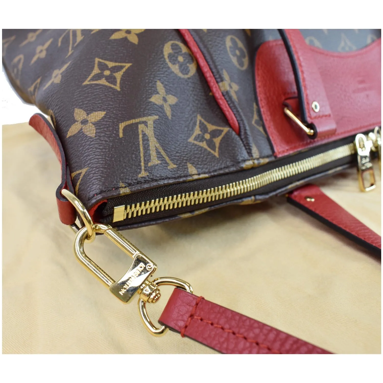 LOUIS VUITTON Estrela NM Monogram Canvas Shoulder Bag Cherry