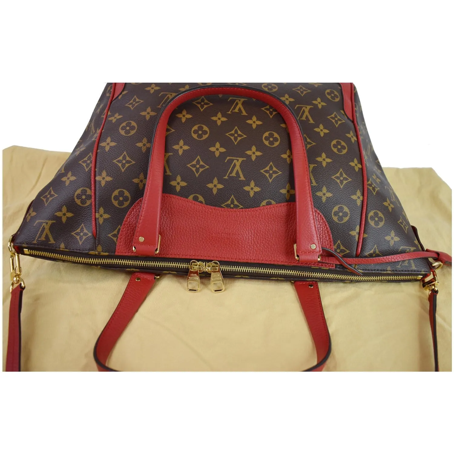 LOUIS VUITTON Estrela NM Monogram Canvas Shoulder Bag Cherry