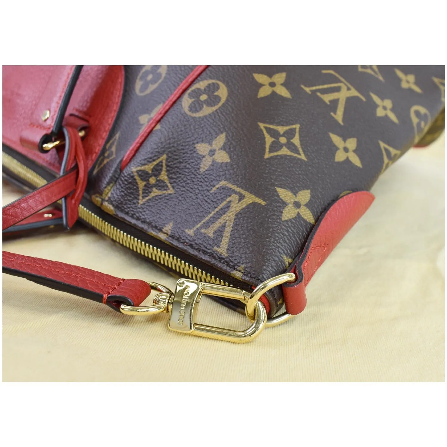 LOUIS VUITTON Estrela NM Monogram Canvas Shoulder Bag Cherry