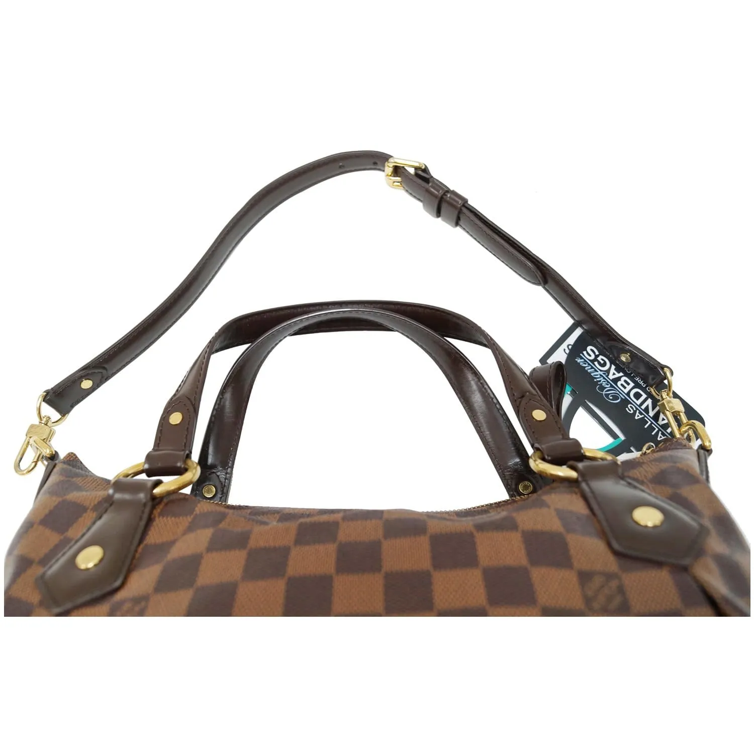 LOUIS VUITTON Evora MM Damier Ebene Tote Shoulder Bag - 25% OFF